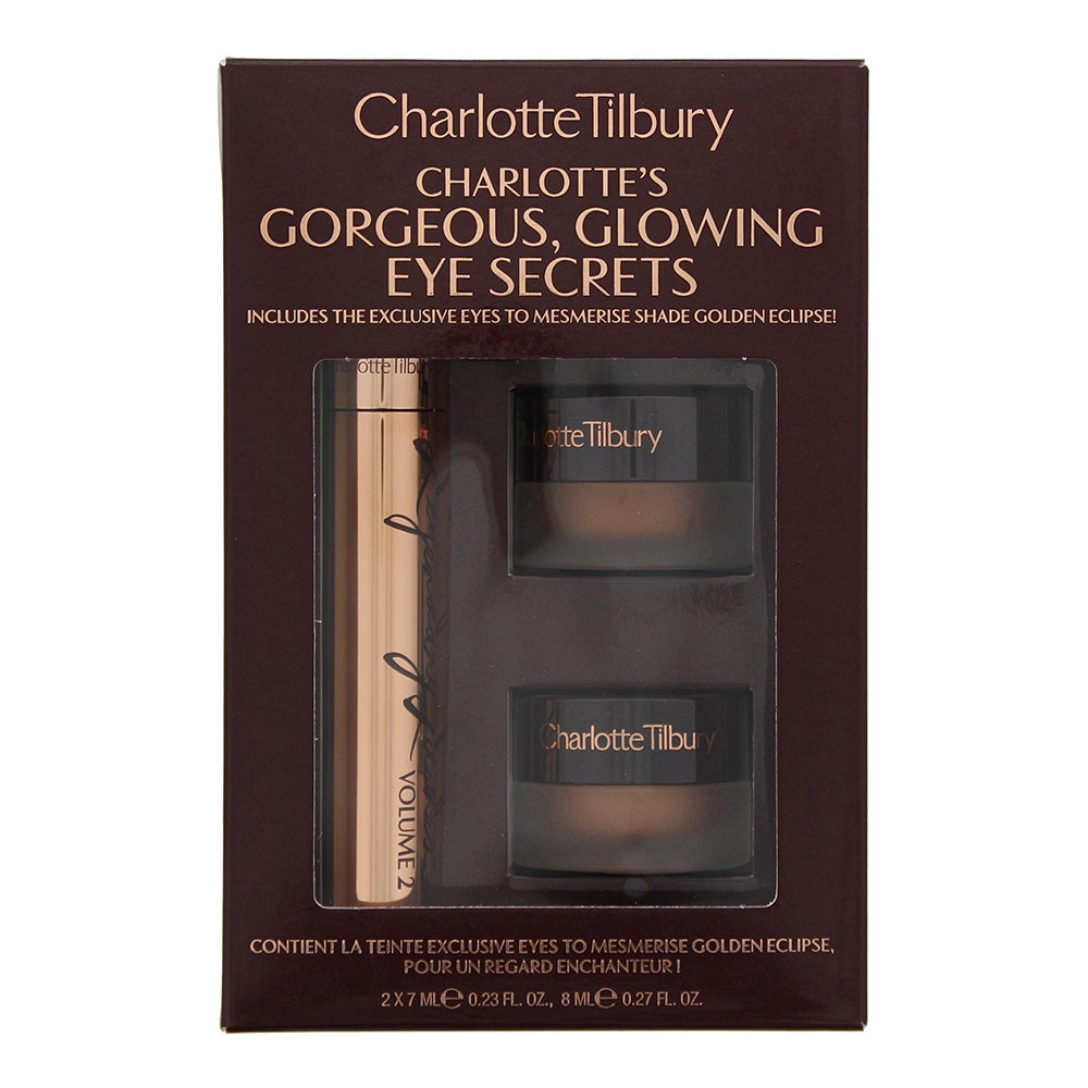 Charlotte Tilbury Gorgeous, Glowing Eye Secrets 3 Piece Gift Set: Mascara 8ml - Cream Eye Shadow 7ml - Cream Eye Shadow 7ml