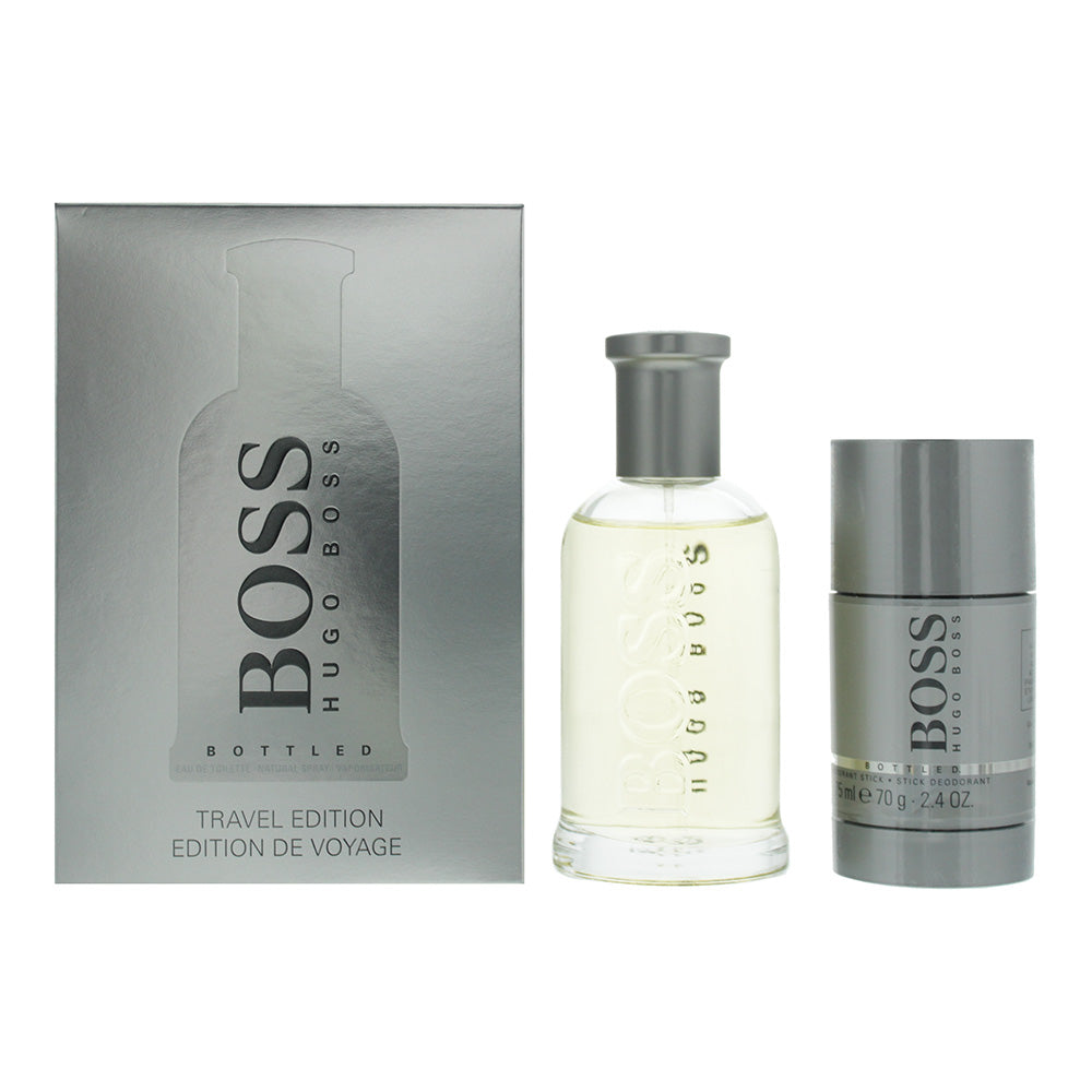 Hugo Boss Bottled 2 Piece Gift Set: Eau De Toilette 100ml - Deodorant Stick 75ml  | TJ Hughes