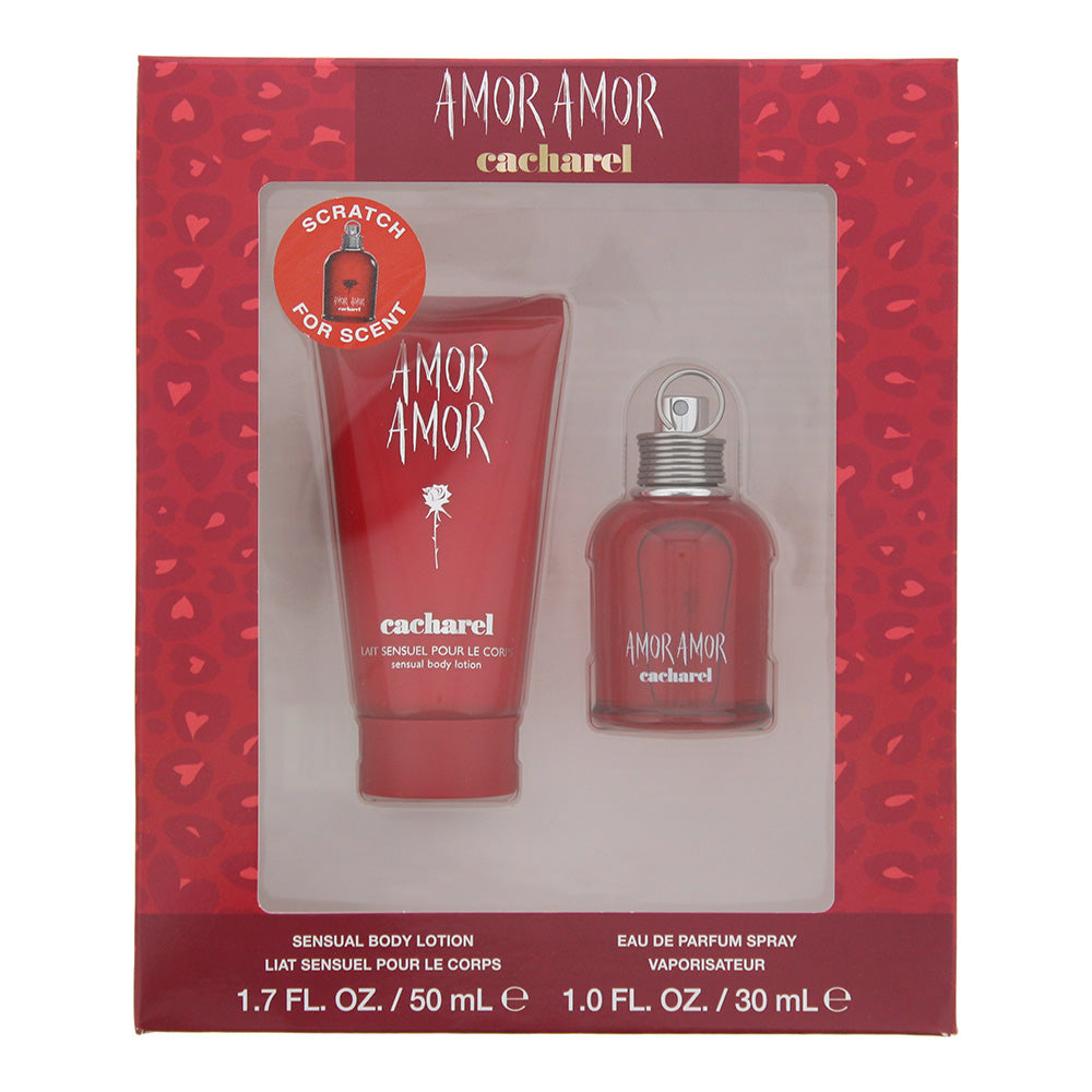 Cacharel Amor Amor 2 Piece Gift Set: Eau De Toilette 30ml - Body Lotion 50ml  | TJ Hughes