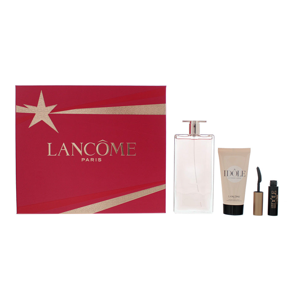 Lancôme Idôle 3 Piece Gift Set: Eau De Parfum 50ml - Body Cream 50ml - Mascara 2.5ml