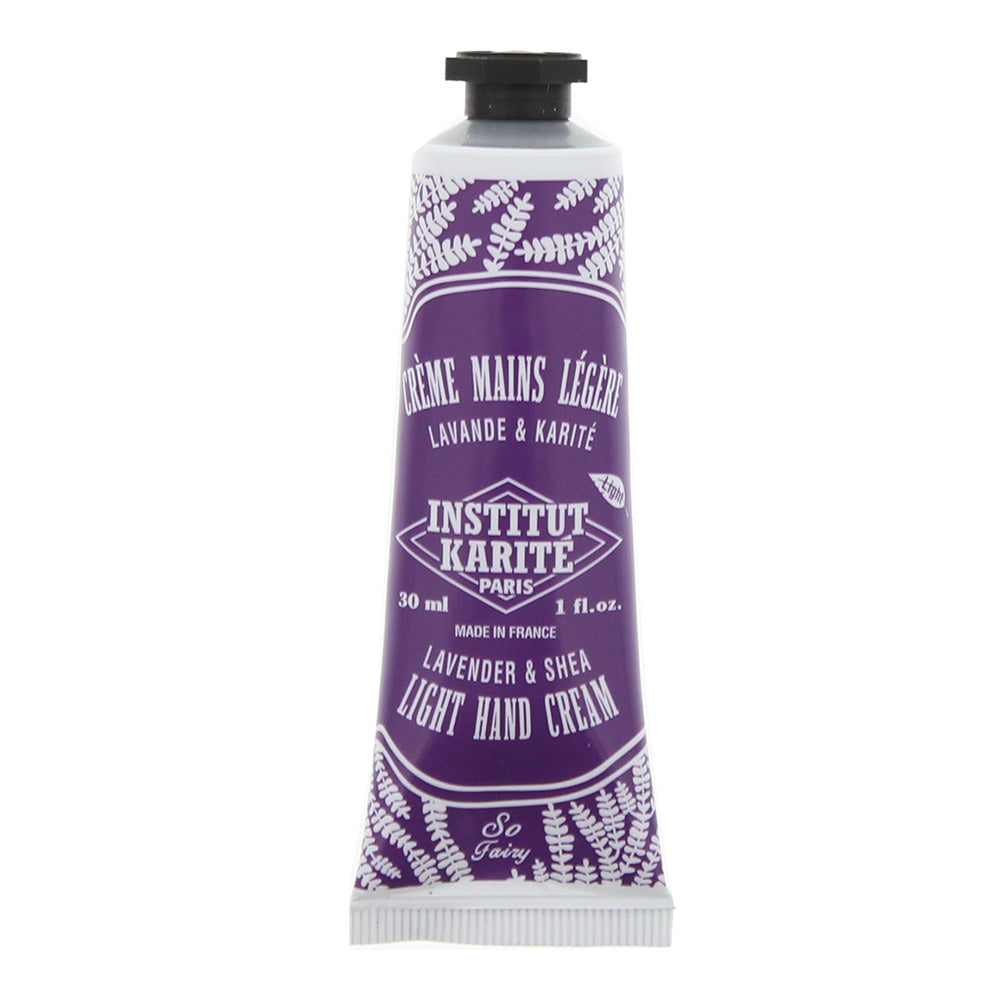 Institut Karite Paris Lavender & Shea Light Tube Hand Cream 30ml  | TJ Hughes