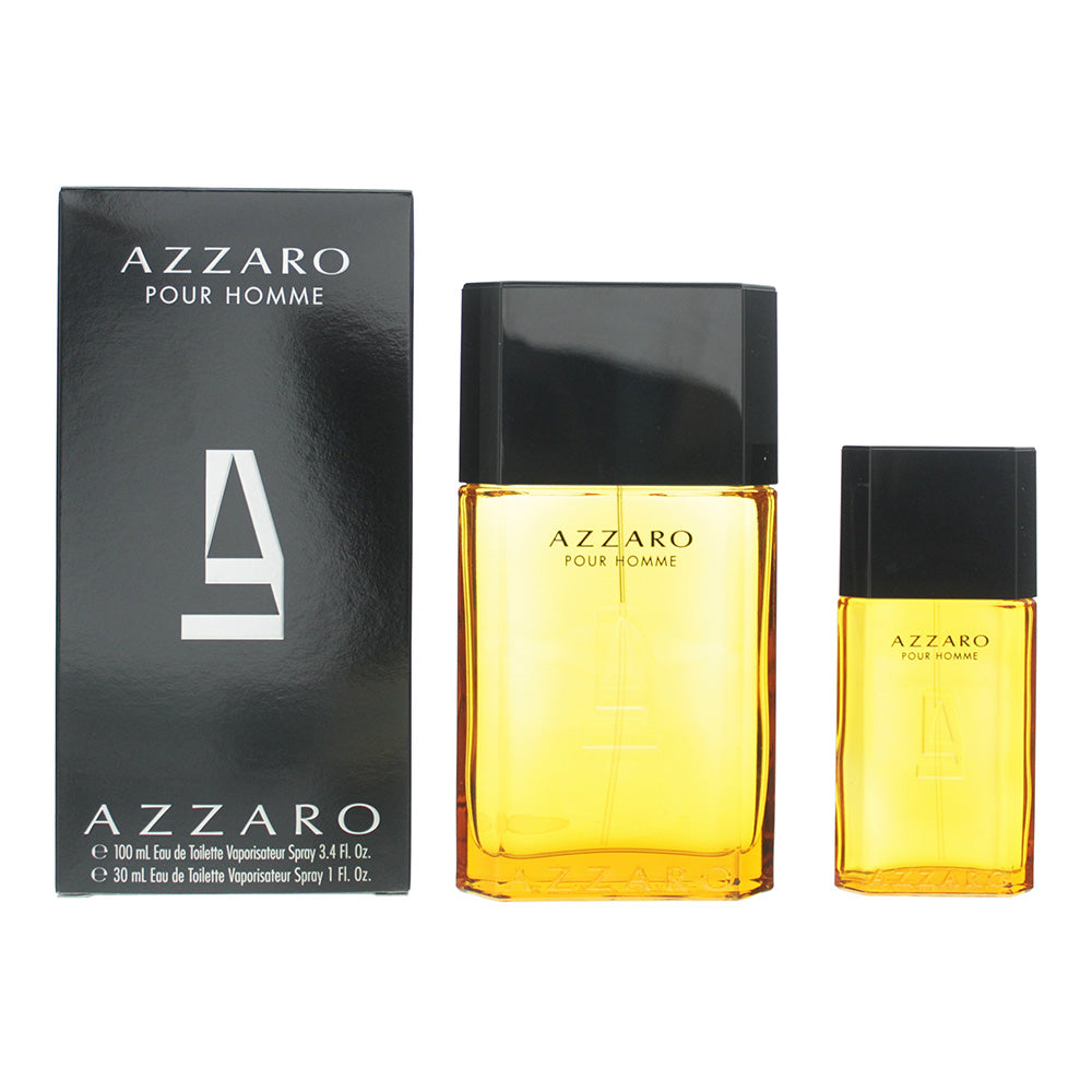 Azzaro Pour Homme 2 Piece Gift Set: Eau De Toilette 100ml - Eau De Toilette 30ml  | TJ Hughes