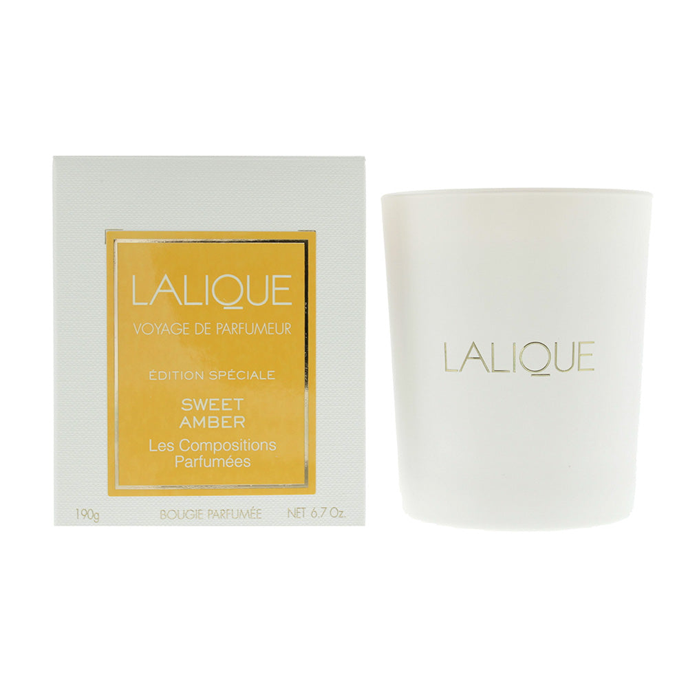 Lalique Sweet Amber Candle 190g  | TJ Hughes