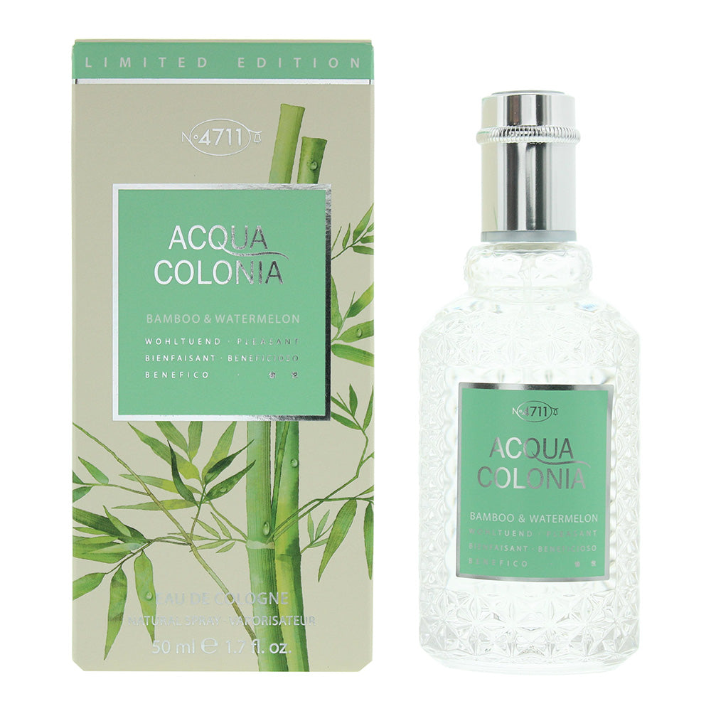 4711 Acqua Colonia Bamboo & Watermelon Eau De Cologne 50ml  | TJ Hughes