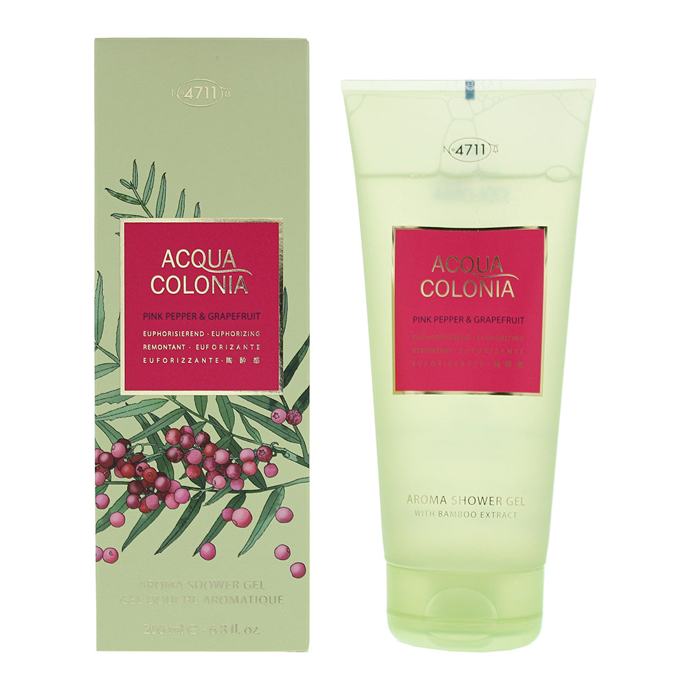 4711 Acqua Colonia Pink Pepper & Grapefruit Shower Gel 200ml  | TJ Hughes