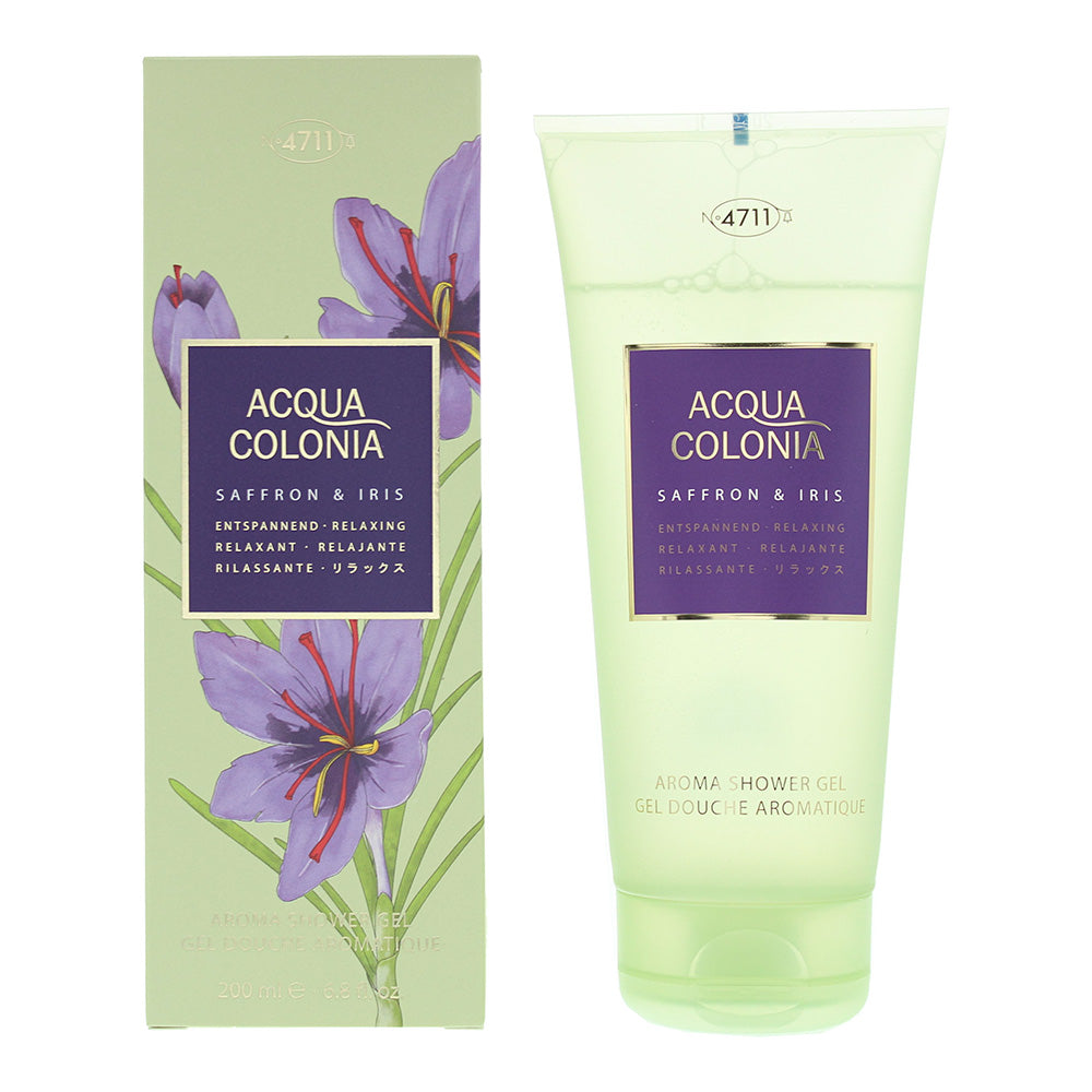 Image of Mäurer & Wirtz 4711 Acqua Colonia Saffron & Iris Shower Gel 200ml