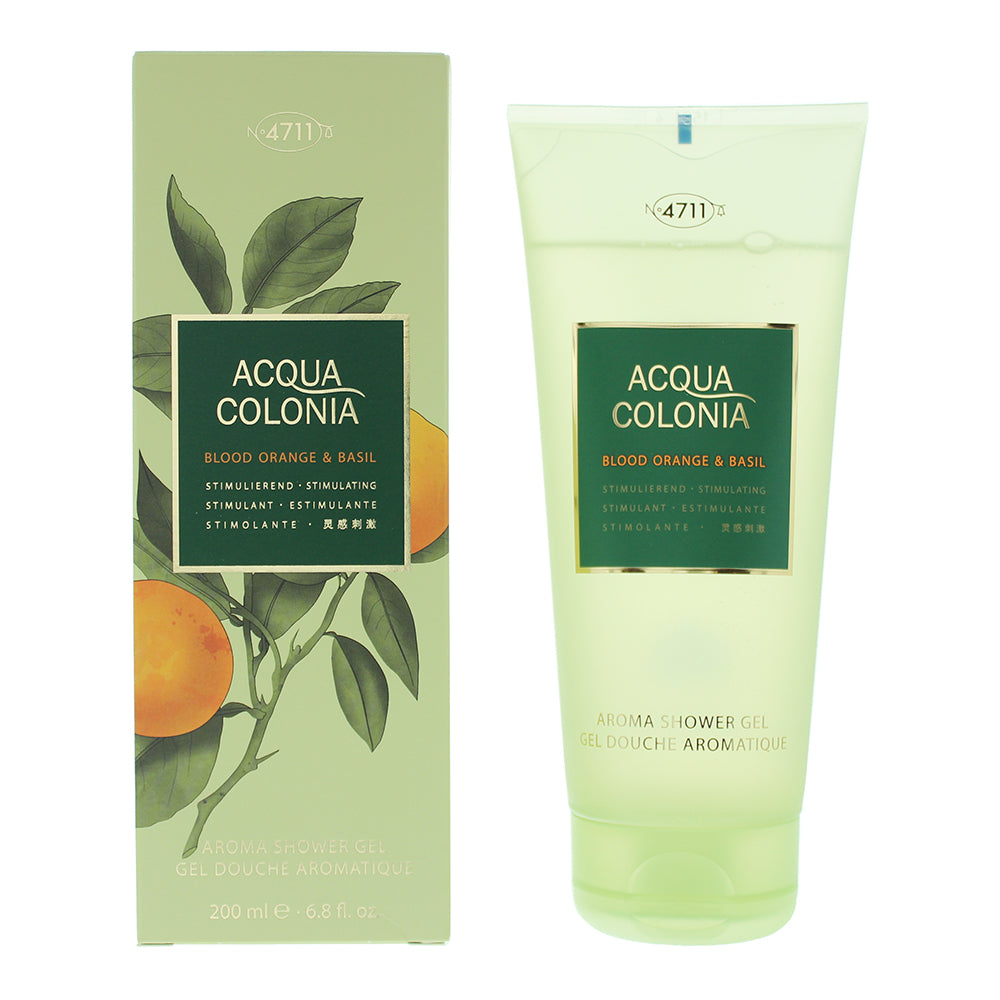 4711 Acqua Colonia Blood Orange & Basil Shower Gel 200ml  | TJ Hughes