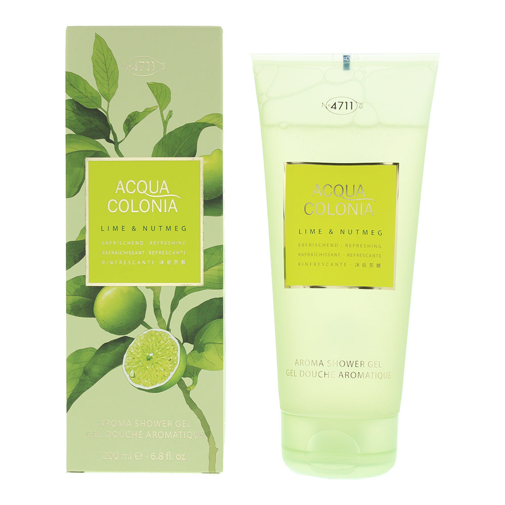 4711 Acqua Colonia Lime & Nutmeg Shower Gel 200ml  | TJ Hughes