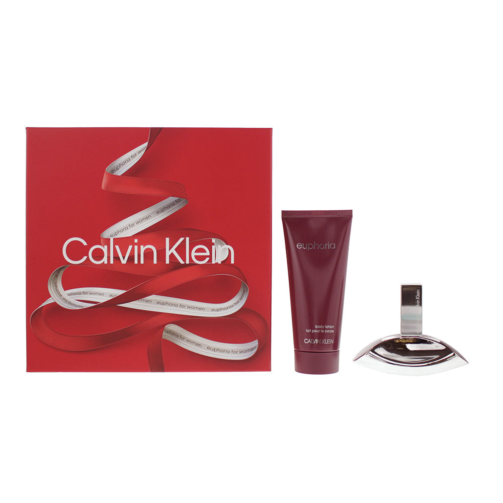 Calvin Klein Euphoria 2 Piece Gift Set: Eau De Parfum 30ml - Body Lotion 100ml