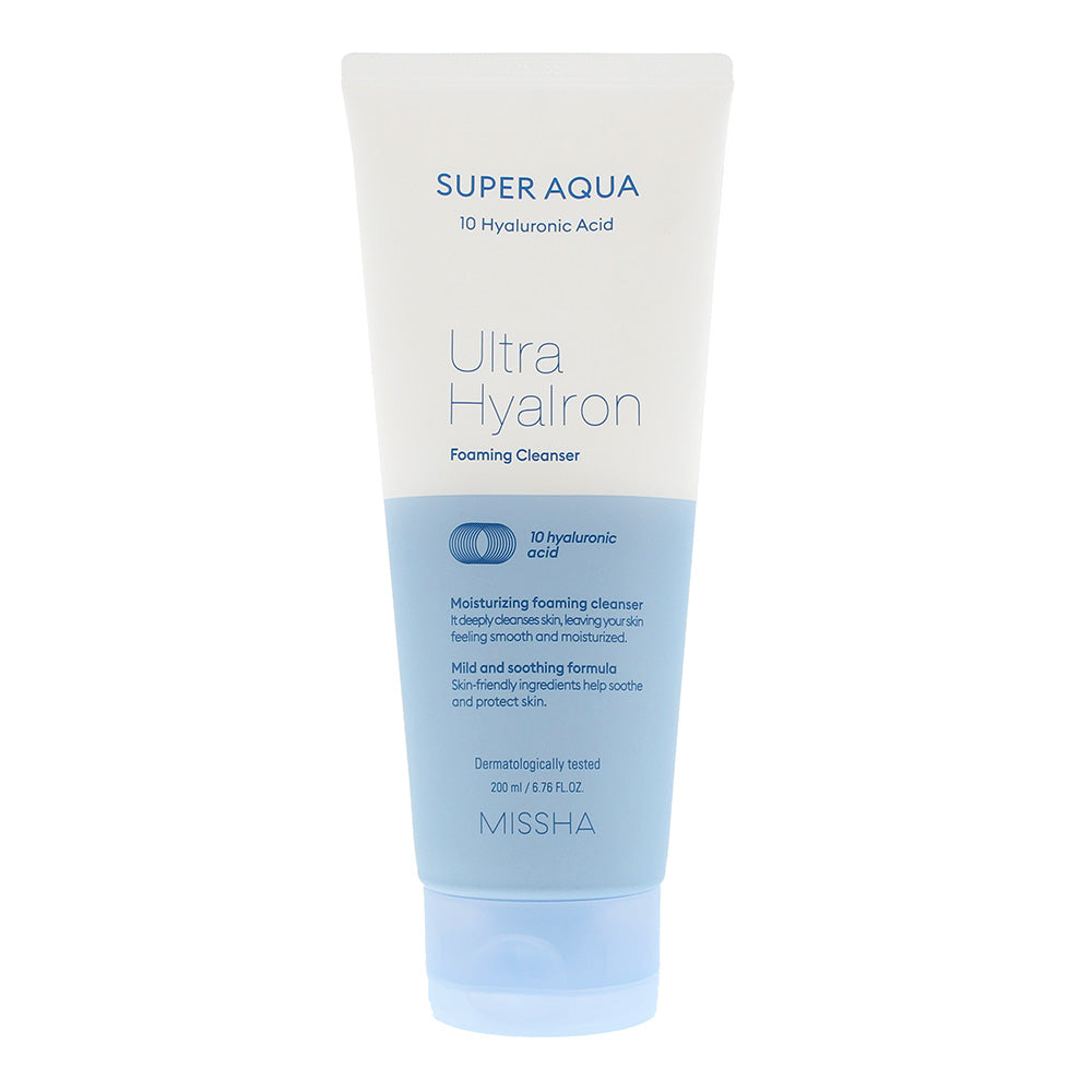 Missha Super Aqua Ultra Hyalron Foaming Cleanser 200ml