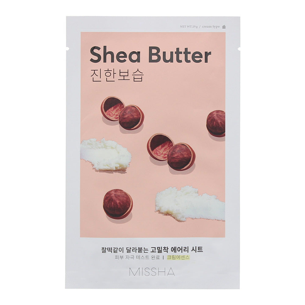 Missha Airy Fit Shea Butter Sheet Mask 19g  | TJ Hughes