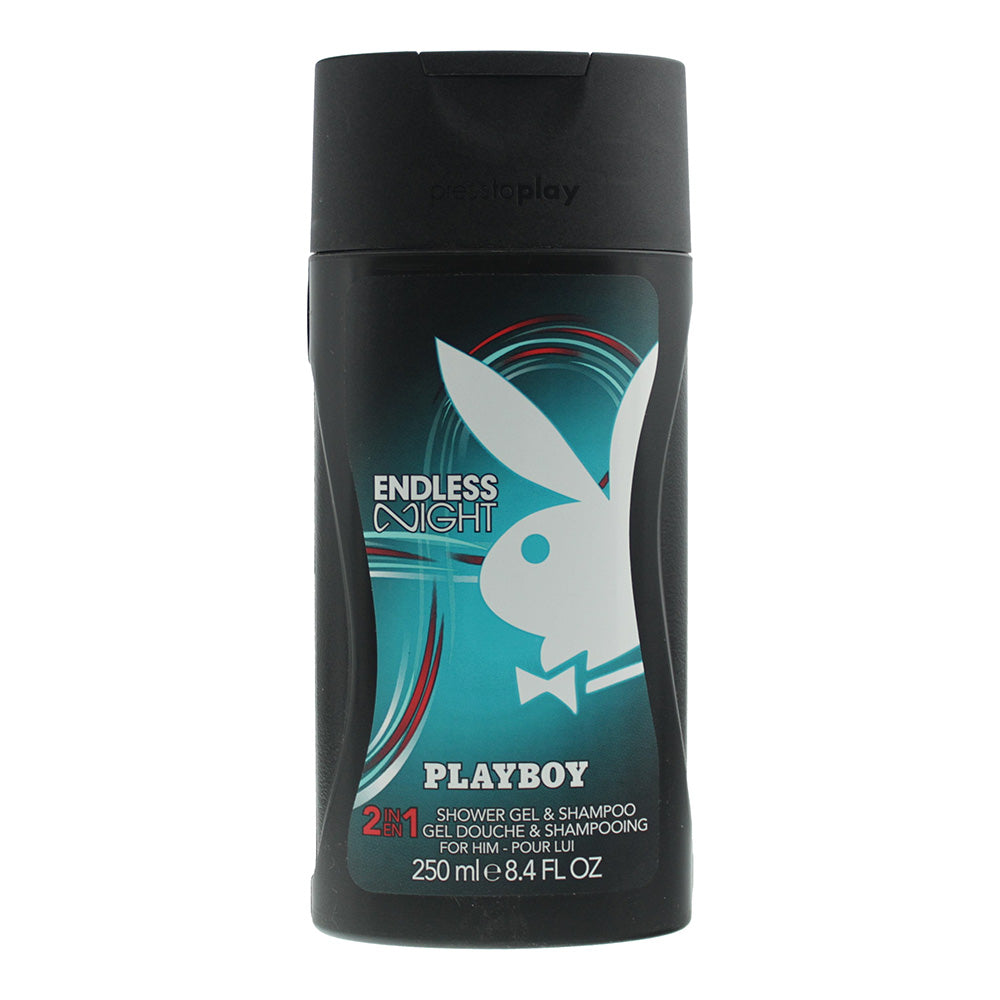 Playboy Endless Night Shower Gel & Shampoo 250ml  | TJ Hughes