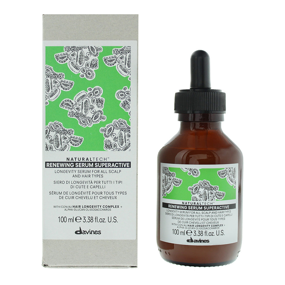 Davines Naturaltech Renewing Serum Superactive 100ml All Hair Types  | TJ Hughes Natural