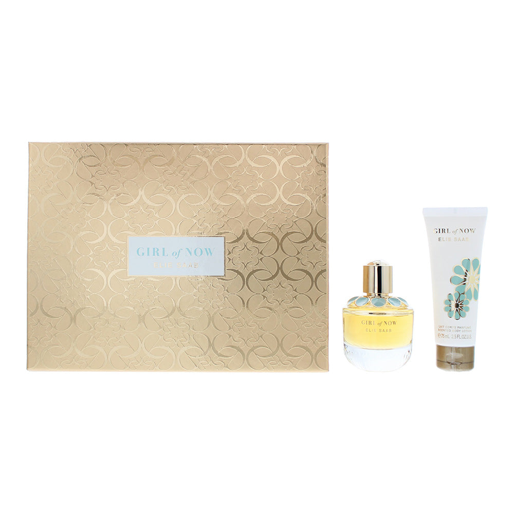 Elie Saab Girl Of Now 2 Piece Gift Set: Eau de Parfum 50ml - Body Lotion 75ml  | TJ Hughes