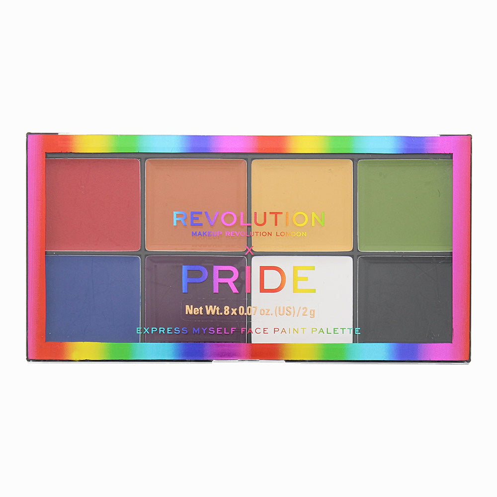 Revolution Pride Express Myself Face Paint Palette 8 x 2g  | TJ Hughes