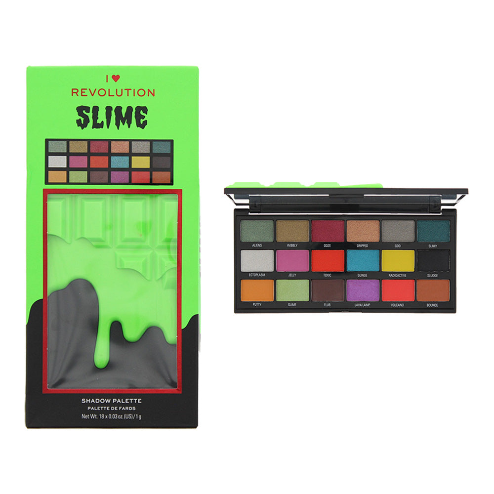 Revolution I Heart Revolution Slime Eye Shadow Palette 18 x 1g  | TJ Hughes