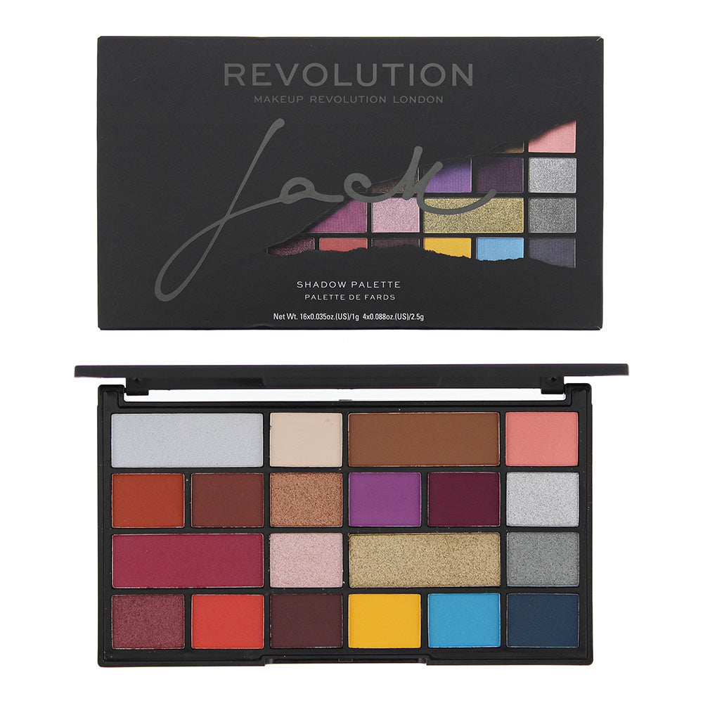 Revolution Jack Eye Shadow Palette 16 x 1g - 4 x 2.5g  | TJ Hughes