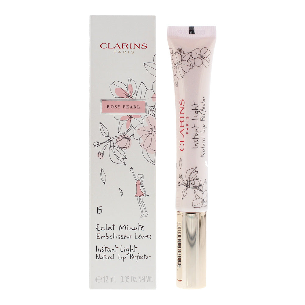Clarins Instant Light 15 Rosy Pearl Natural Lip Perfector 12ml  | TJ Hughes