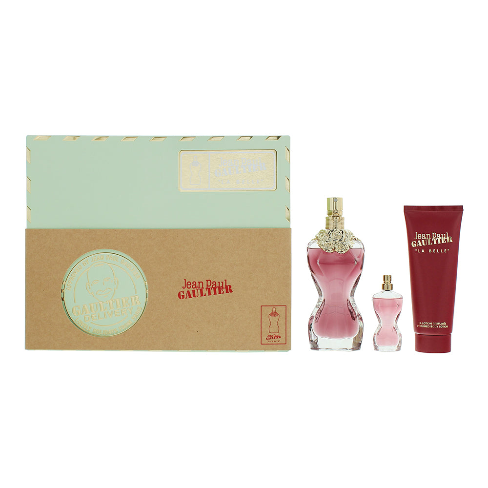 Jean Paul Gaultier La Belle 3 Piece Gift Set: Eau de Parfum 50ml - Body Lotion 75ml - Mini Eau de Parfum 6ml