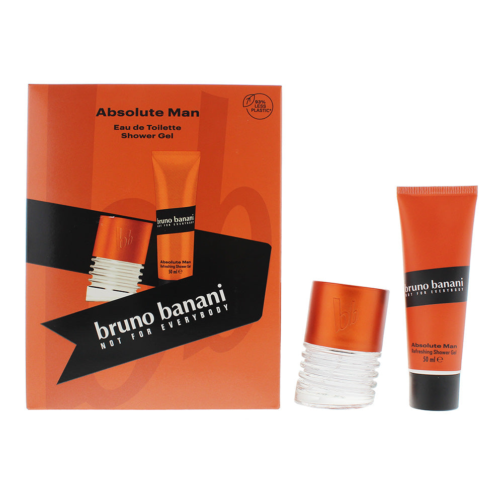 Bruno Banani Absolute Man 2 Piece Gift Set: Eau De Toilette 30ml - Shower Gel 50ml  | TJ Hughes