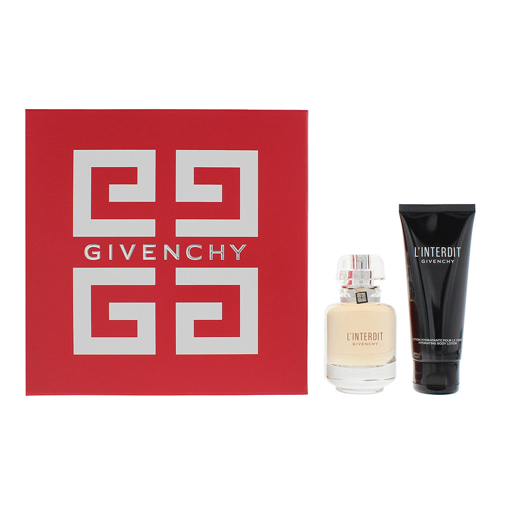 Givenchy L'interdit 2 Piece Gift Set: Eau De Toilette 50ml - Body Lotion 75ml