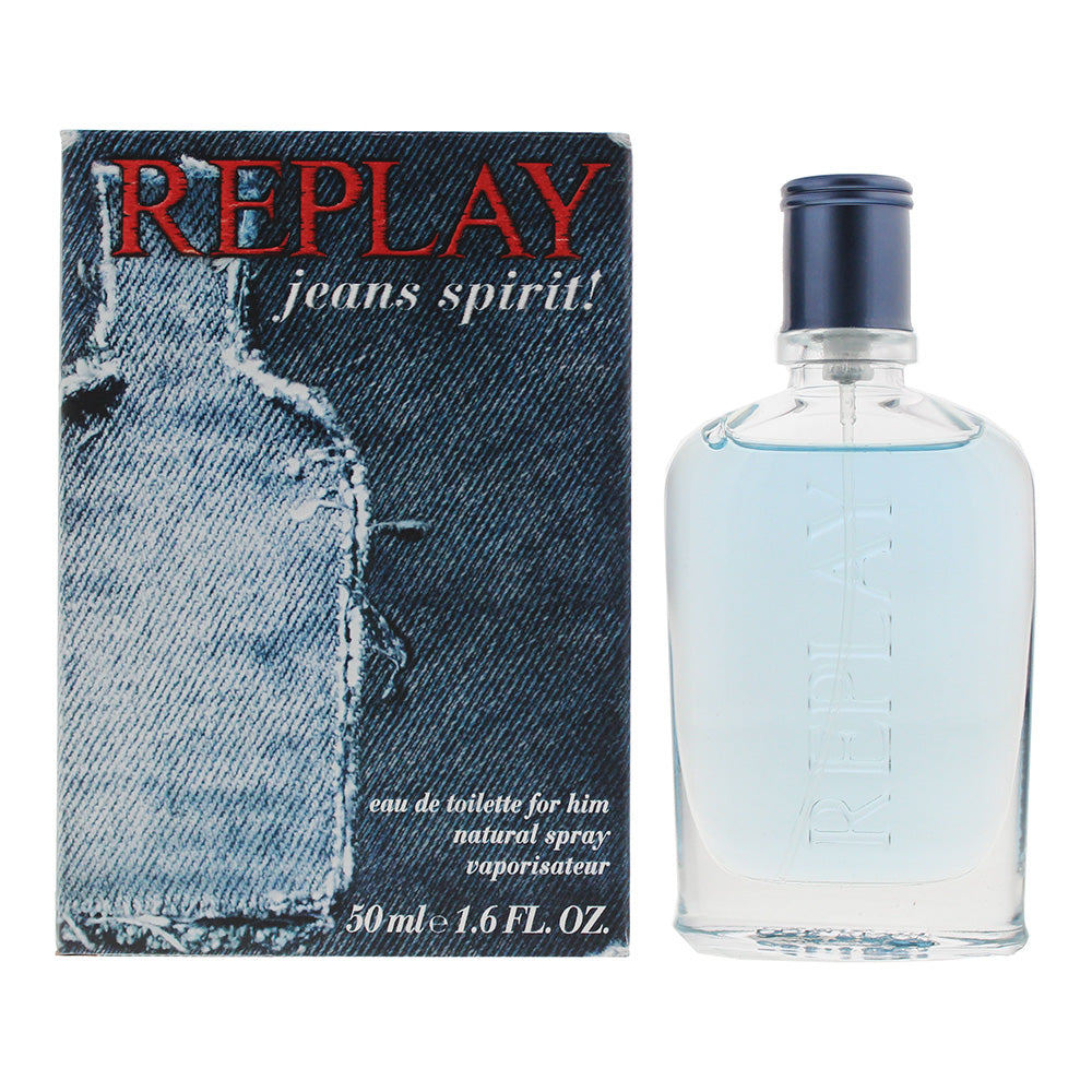 Replay Jeans Spirit For Him Eau De Toilette 50ml  | TJ Hughes