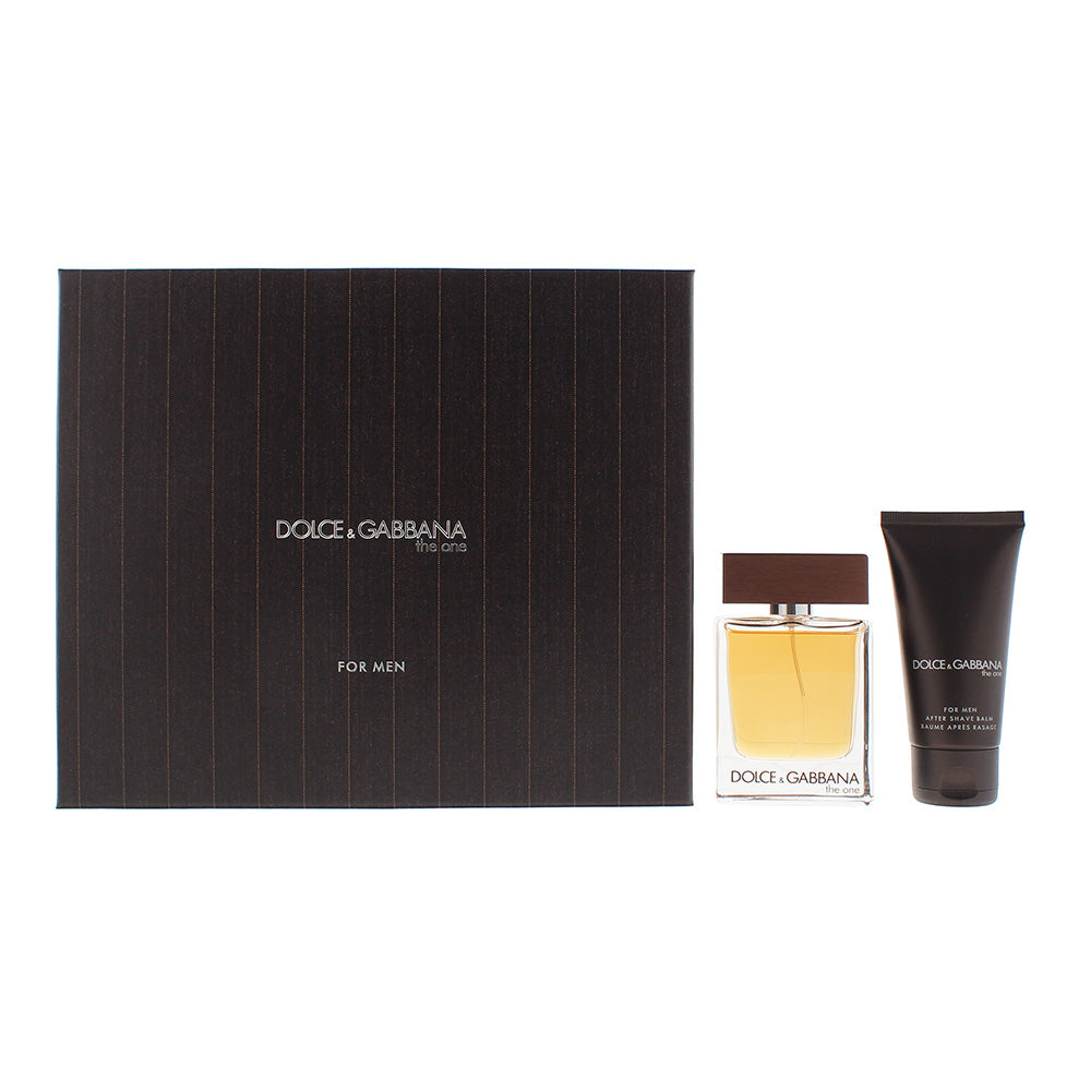 Dolce & Gabbana The One For Men 2 Piece Gift Set: Eau De Toilette 50ml - Aftershave Balm 50ml