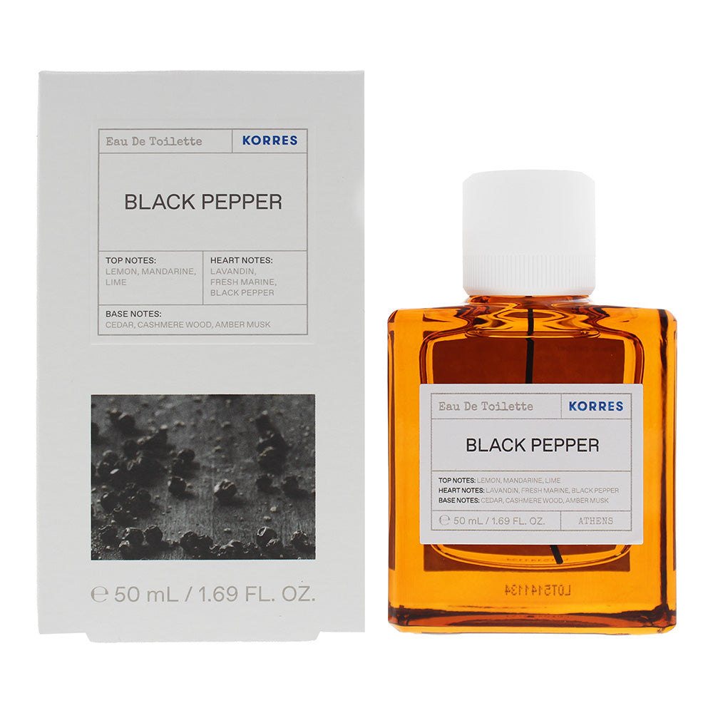 Korres Black Pepper Eau De Toilette 50ml  | TJ Hughes