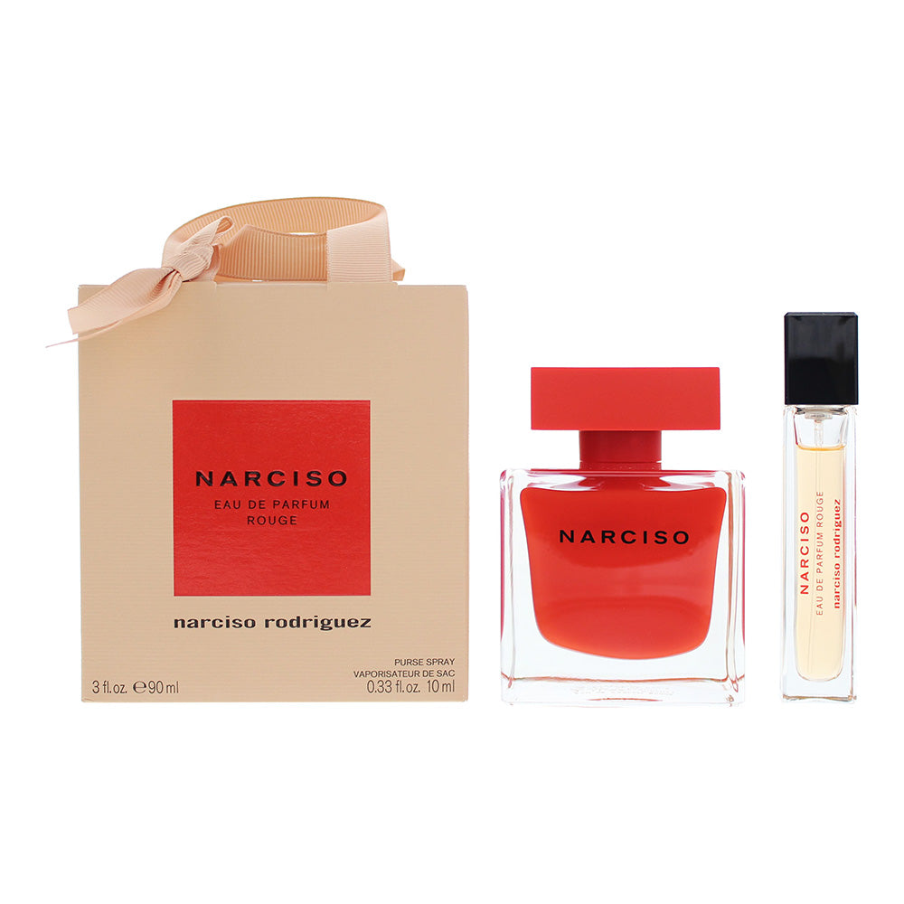 Narciso Rodriguez Narciso Rouge 2 Piece Gift Set: Eau De Parfum 90ml - Eau De Parfum 10ml