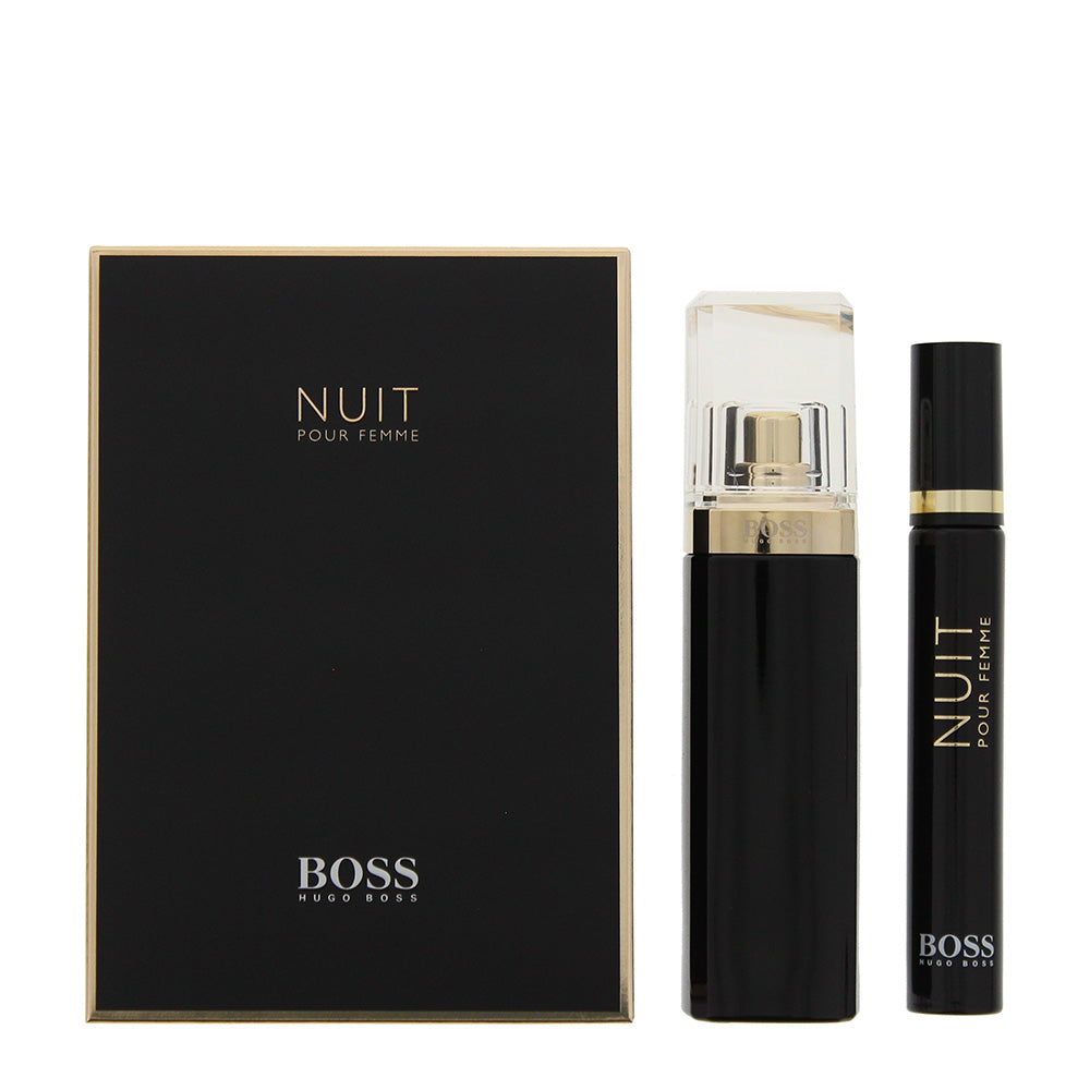 Hugo Boss Nuit Pour Femme 2 Piece Gift Set: Eau De Parfum 50ml - Eau De Parfum 7.4ml