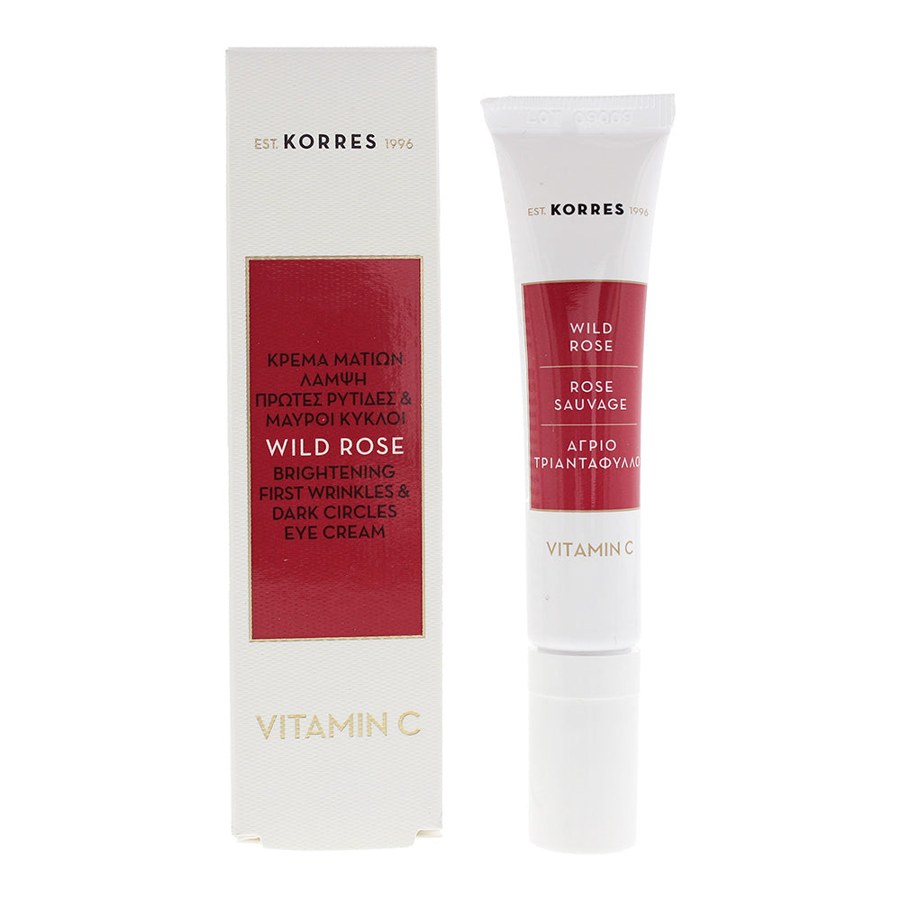 Korres Wild Rose Brightening First Wrinkles & Dark Circles Vitamin C Eye Cream 15ml
