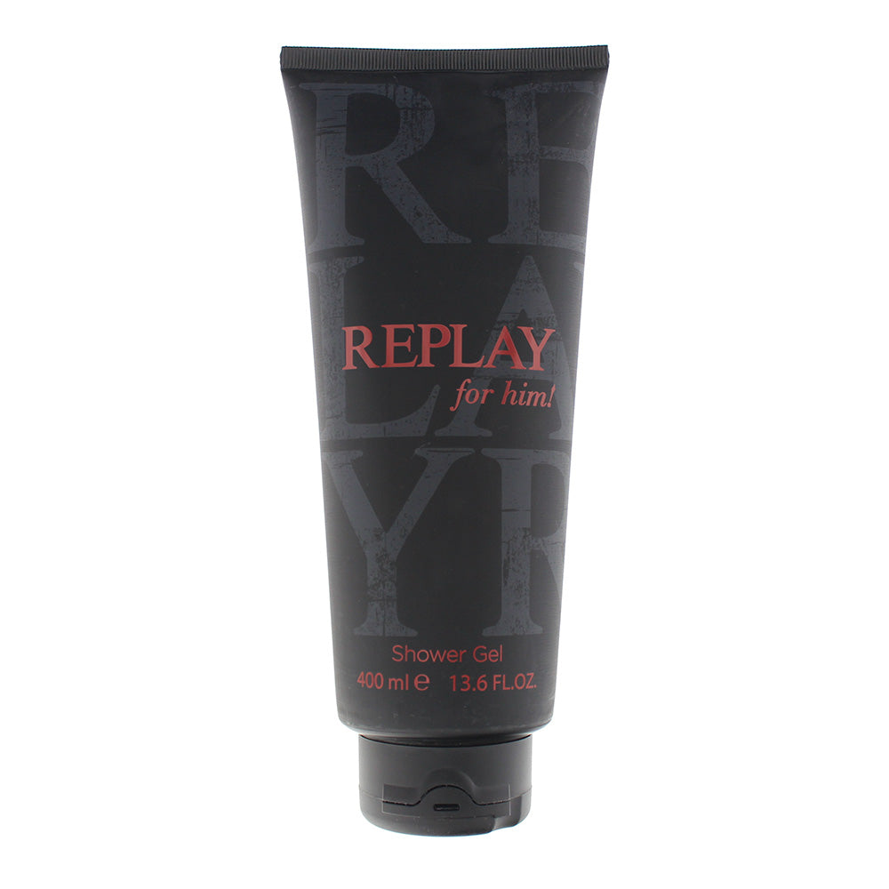 Replay For Him Shower Gel 400ml  | TJ Hughes