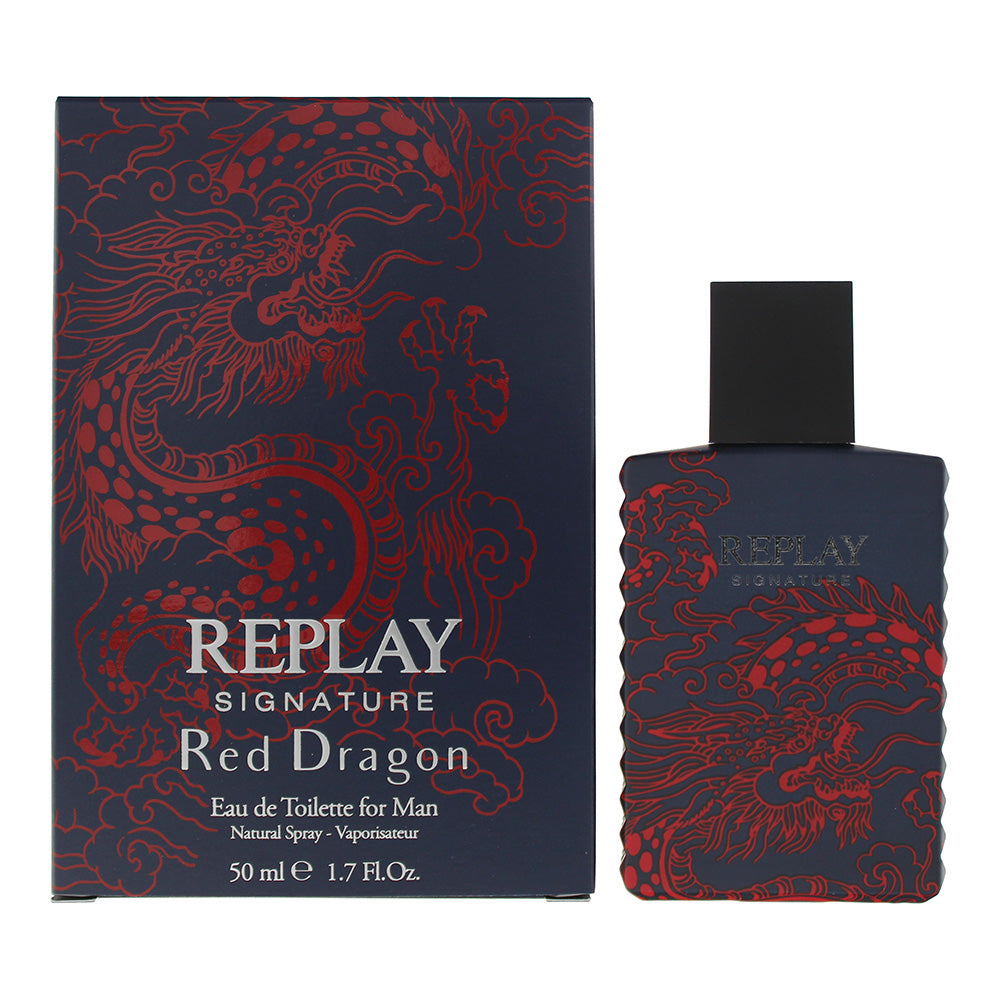 Replay Signature Red Dragon For Man Eau De Toilette 50ml  | TJ Hughes