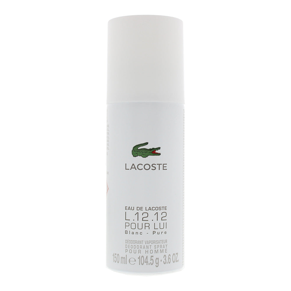 Lacoste Eau De Lacoste L.12.12 Pour Lui Blanc - Pure Deodorant Spray 150ml  | TJ Hughes