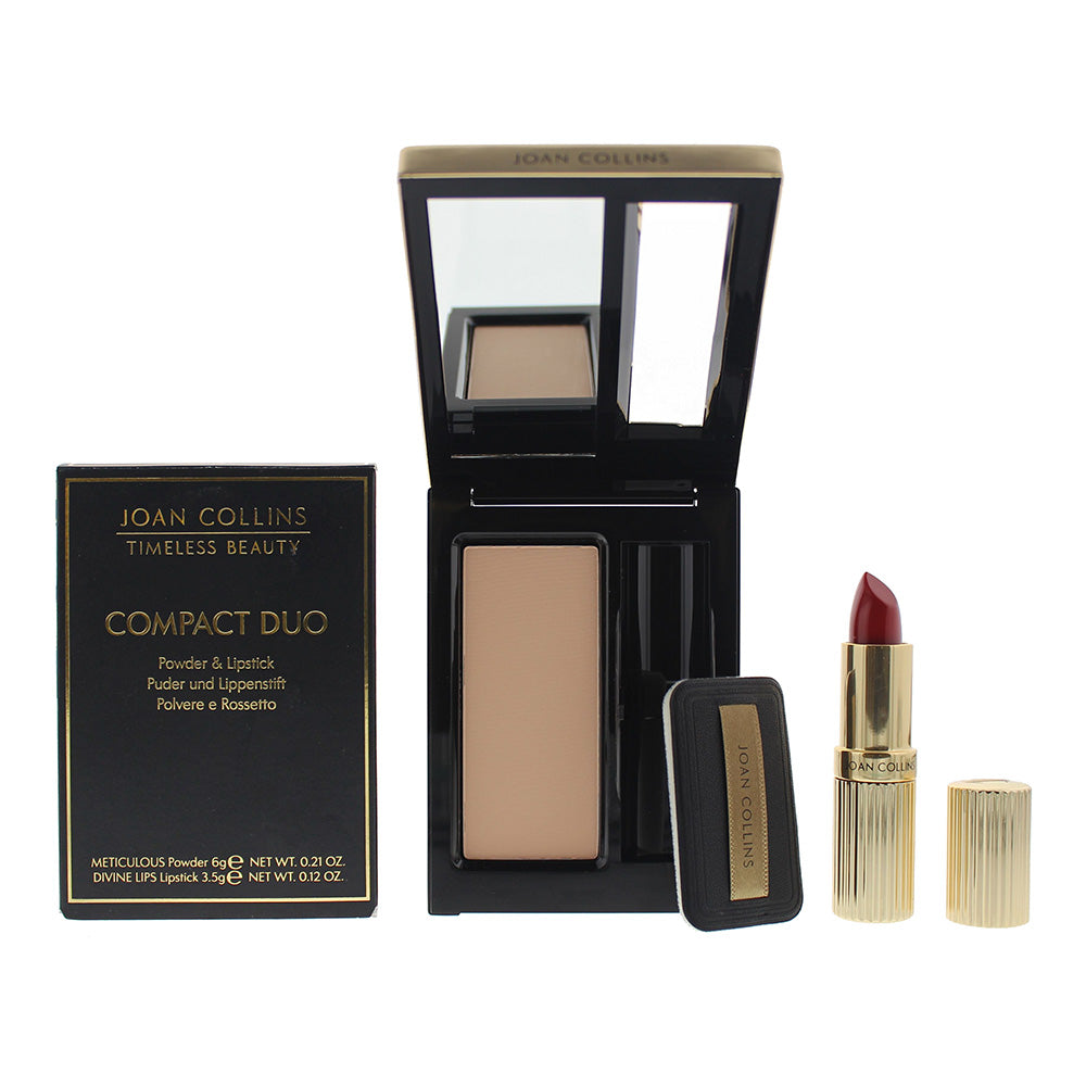 Joan Collins Compact Duo Powder 6g - Alexis Cream Lipstick 3.5g  | TJ Hughes