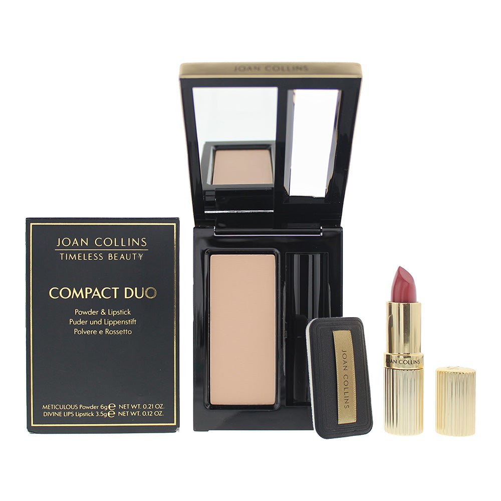 Joan Collins Compact Duo Powder 6g - Marilyn Cream Lipstick 3.5g  | TJ Hughes