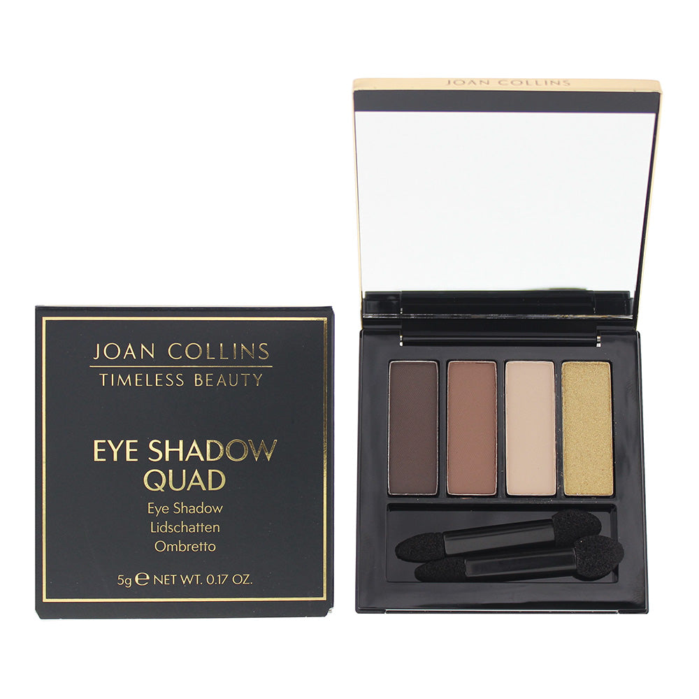 Joan Collins Quad Moody Browns & Gold Eye Shadow 5g  | TJ Hughes