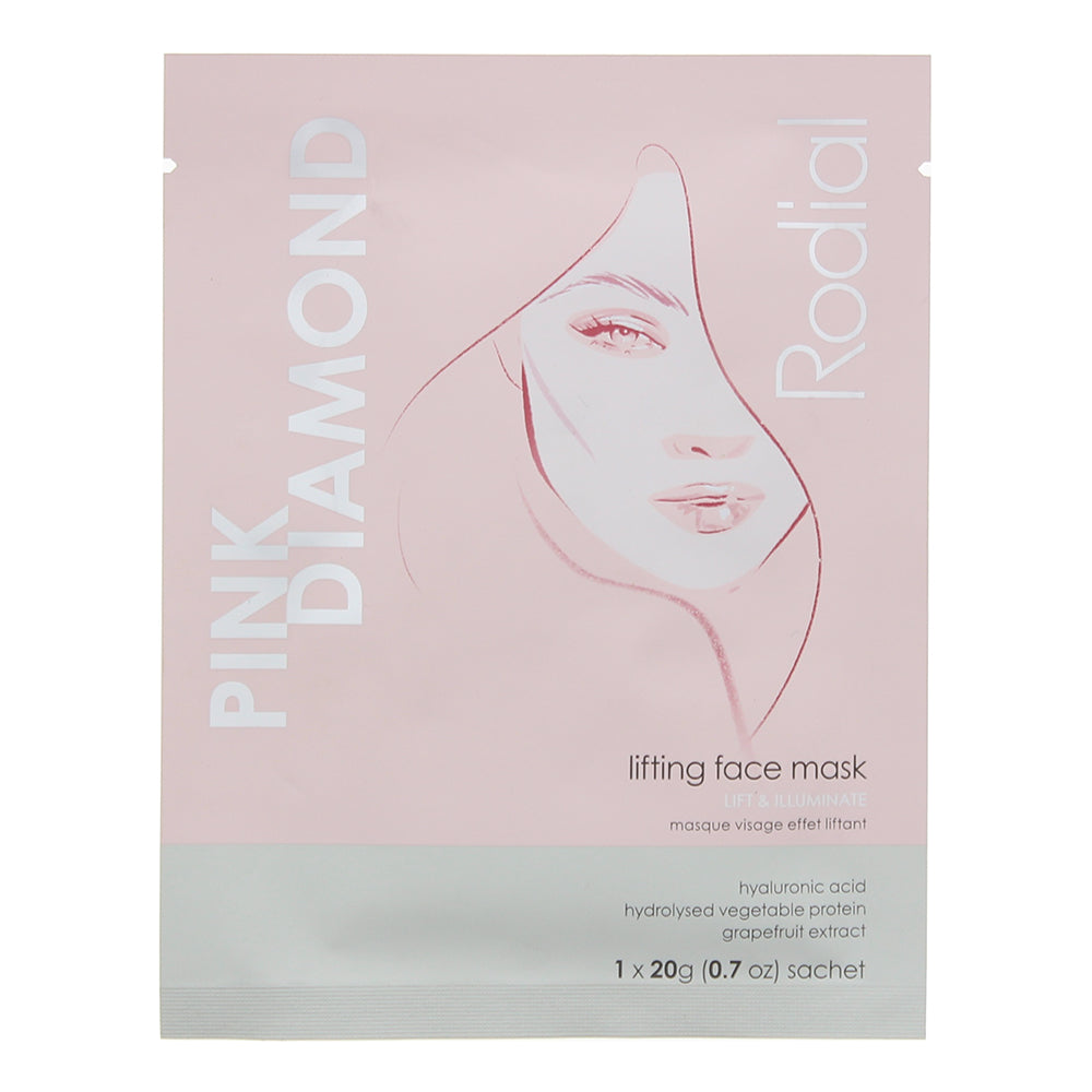 Rodial Pink Diamond Lift And Illuminate Face Mask 20g  | TJ Hughes