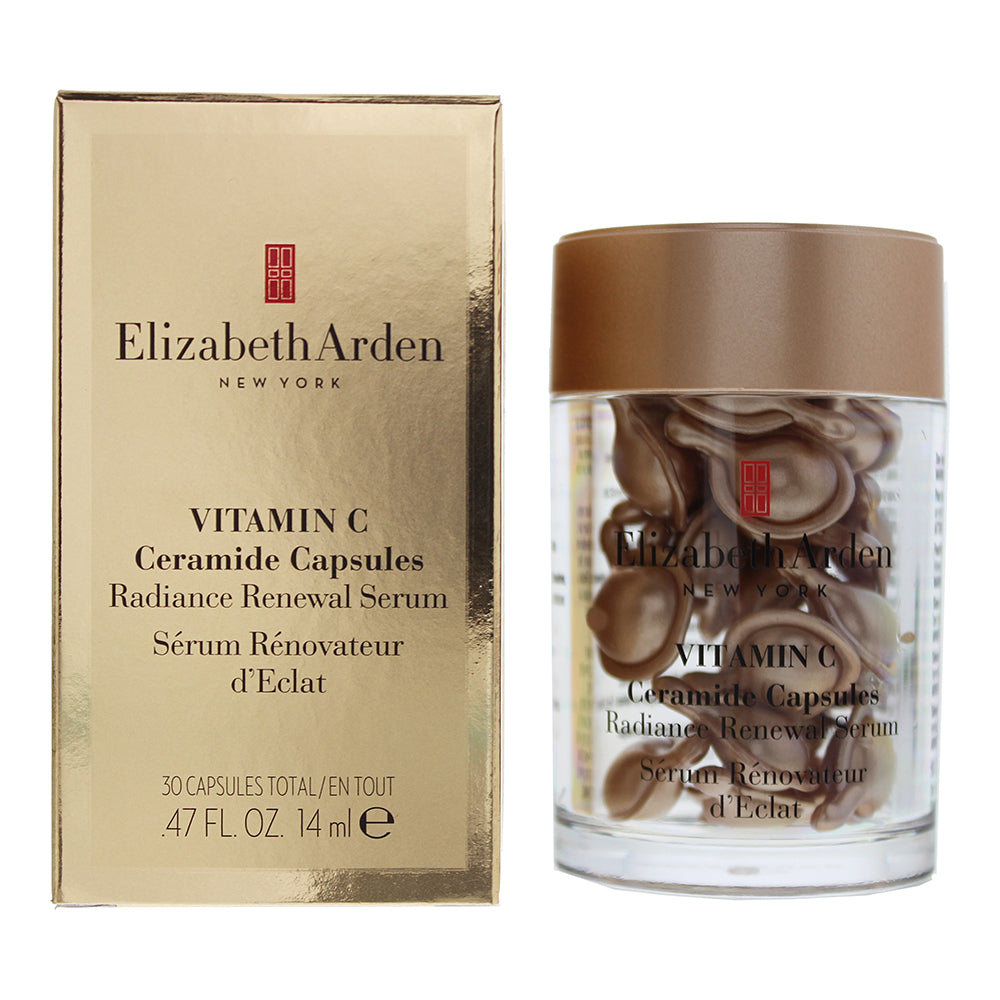 Elizabeth Arden Vitamin C Ceramide Capsules Radiance Renewal Serum - 30 Capsules Total 14ml  | TJ Hughes