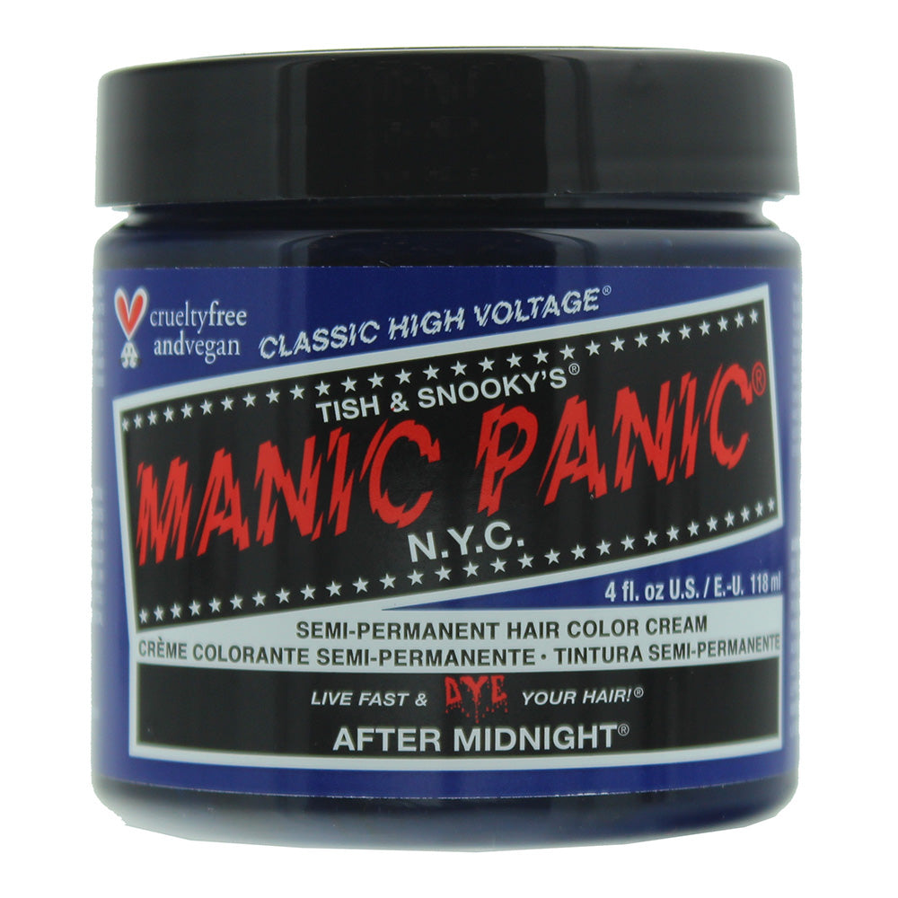 Manic Panic Classic High Voltage After Midnight Semi-Permanent Hair Color Cream 118ml  | TJ Hughes