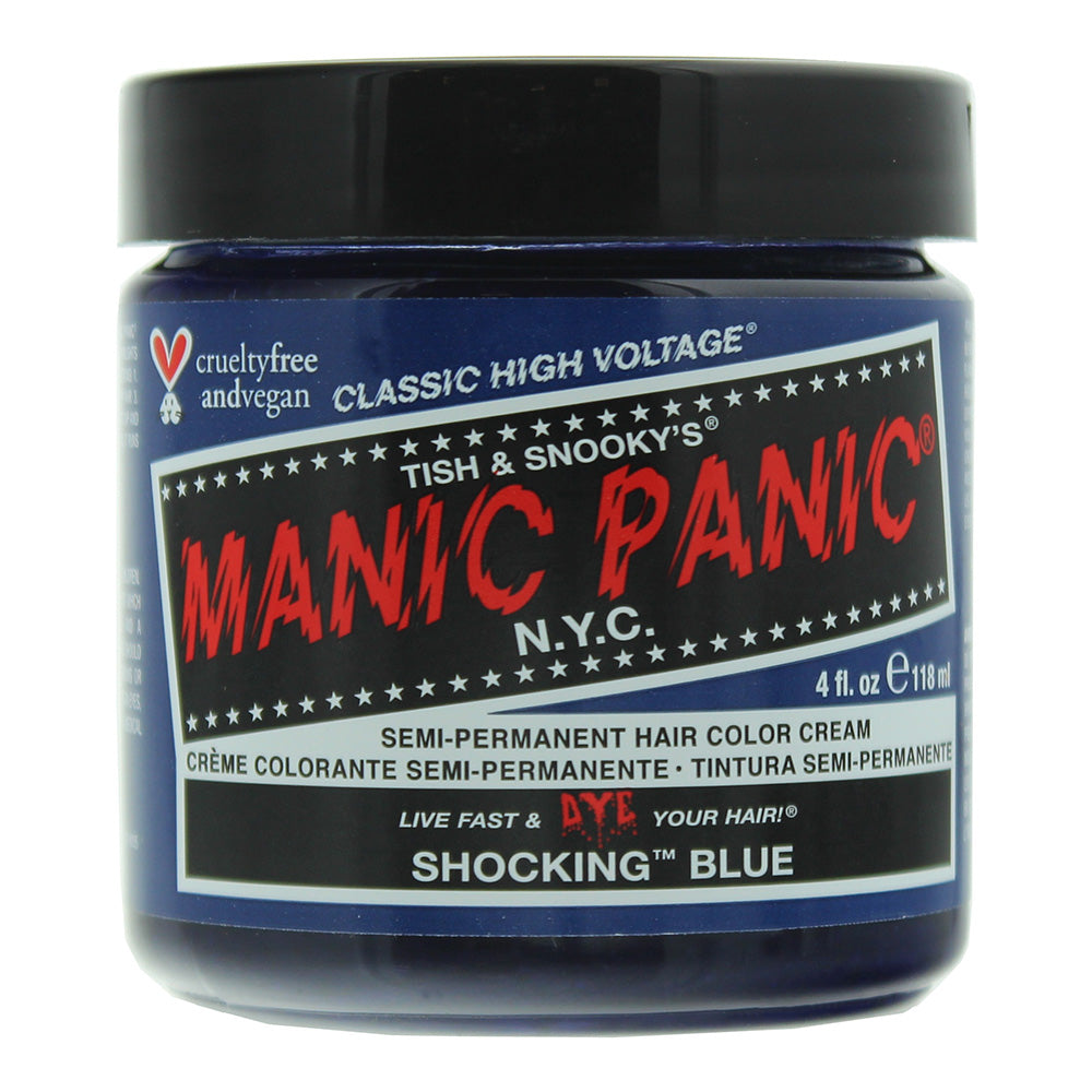 Manic Panic Classic High Voltage Shocking Blue Semi-Permanent Hair Color Cream 118ml  | TJ Hughes