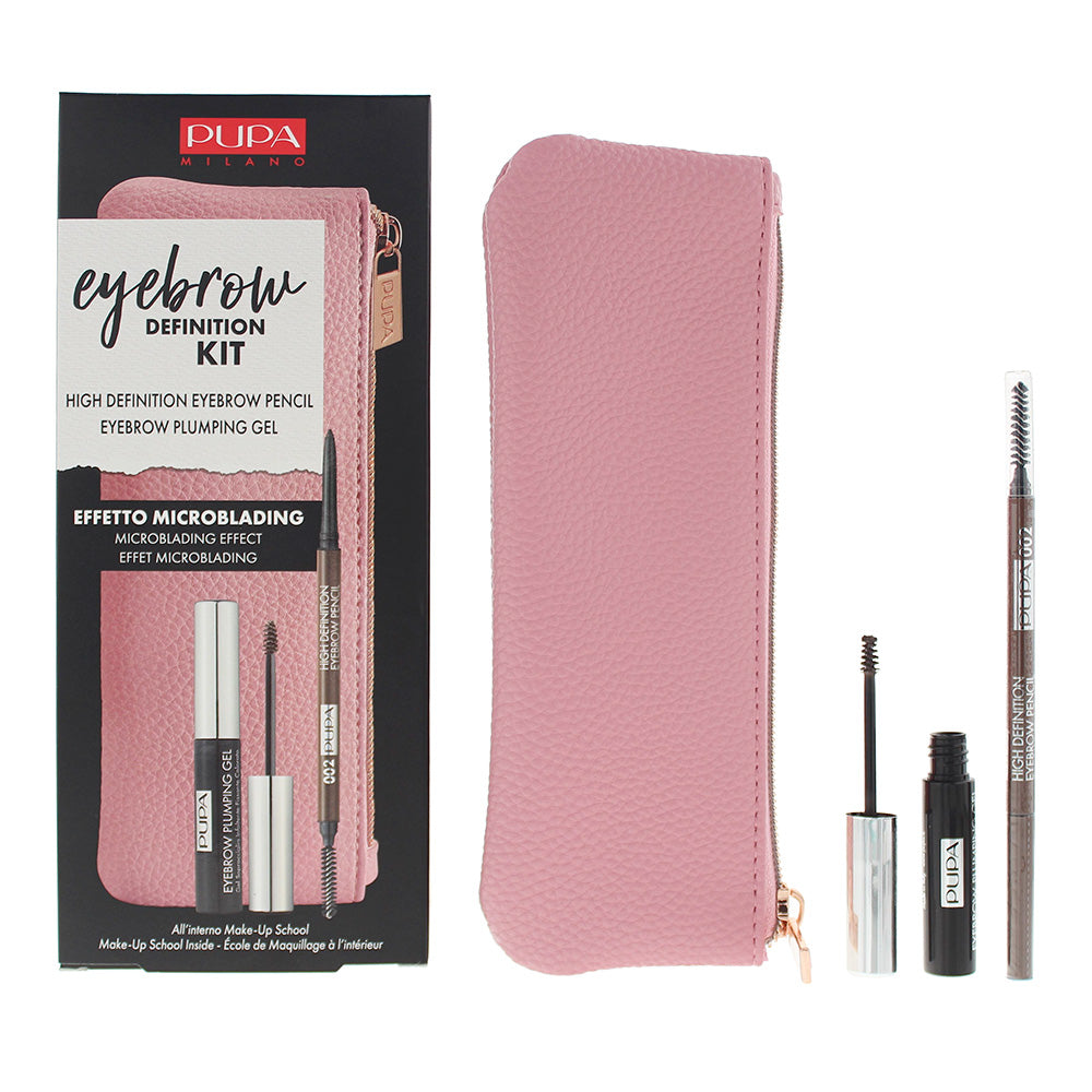 Pupa Definition Kit - Eyebrow Pencil 0.09g And Eyebrow Plumping Gel 4ml  | TJ Hughes