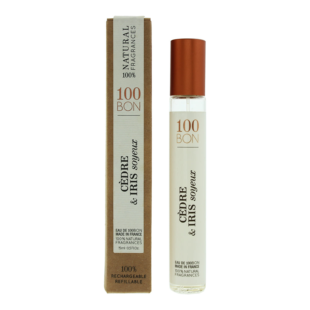 100 Bon Cedre & Iris Soyeux Refillable Eau de Parfum 15ml  | TJ Hughes