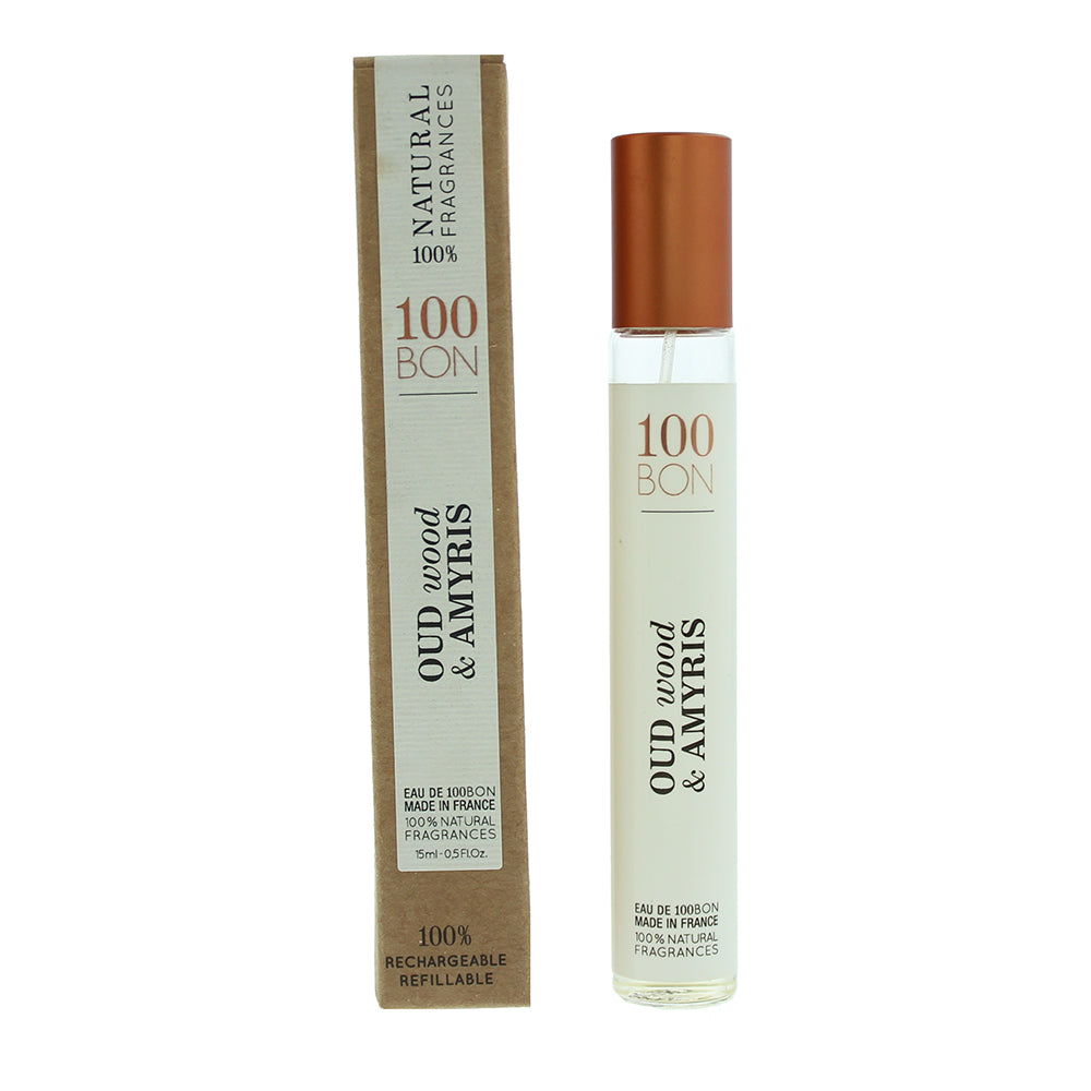 100 Bon Oud Wood & Amyris Refillable Eau de Parfum 15ml  | TJ Hughes