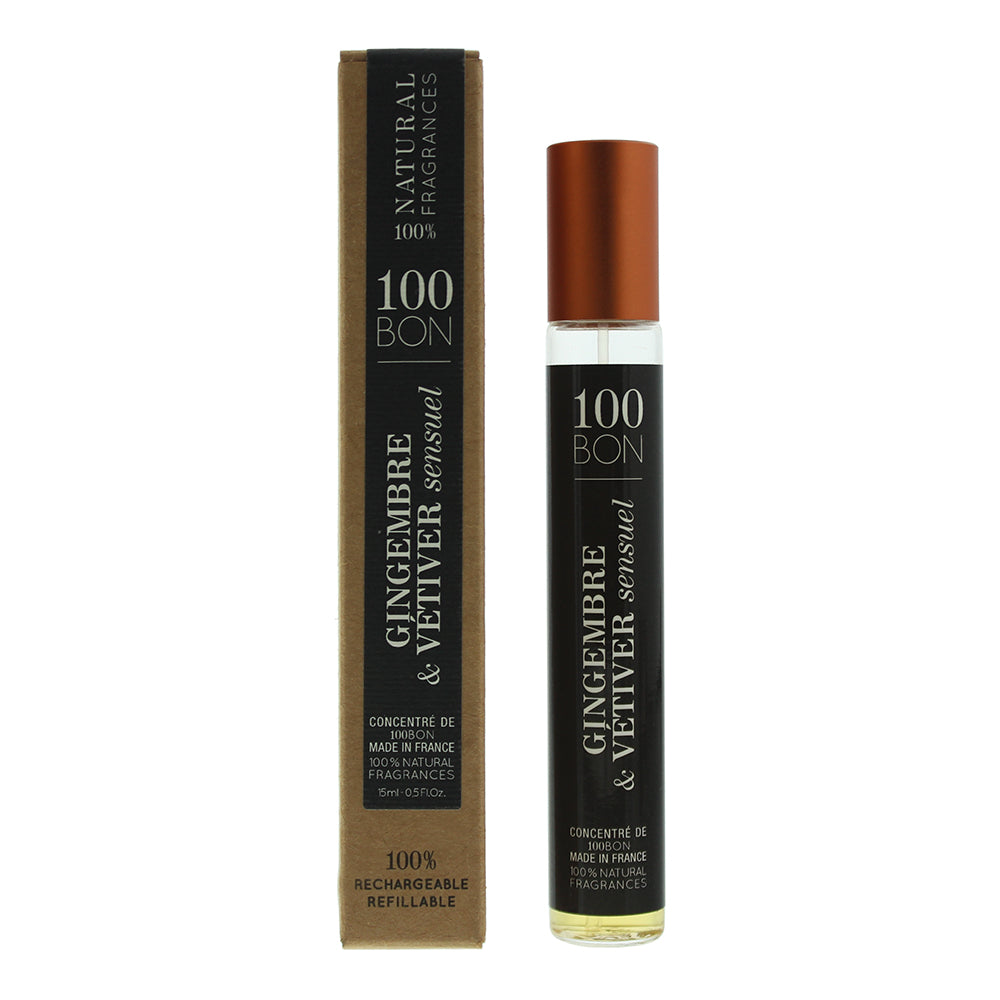 100 Bon Gingembre & Vetiver Sensuel Refillable Eau de Parfum 15ml  | TJ Hughes
