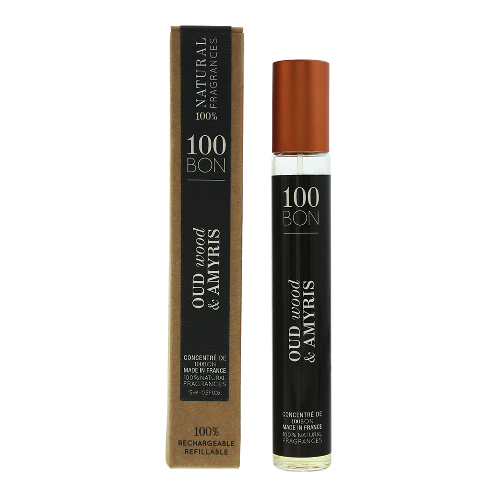 100 Bon Oud Wood & Amyris Concentre Refillable Eau de Parfum 15ml  | TJ Hughes