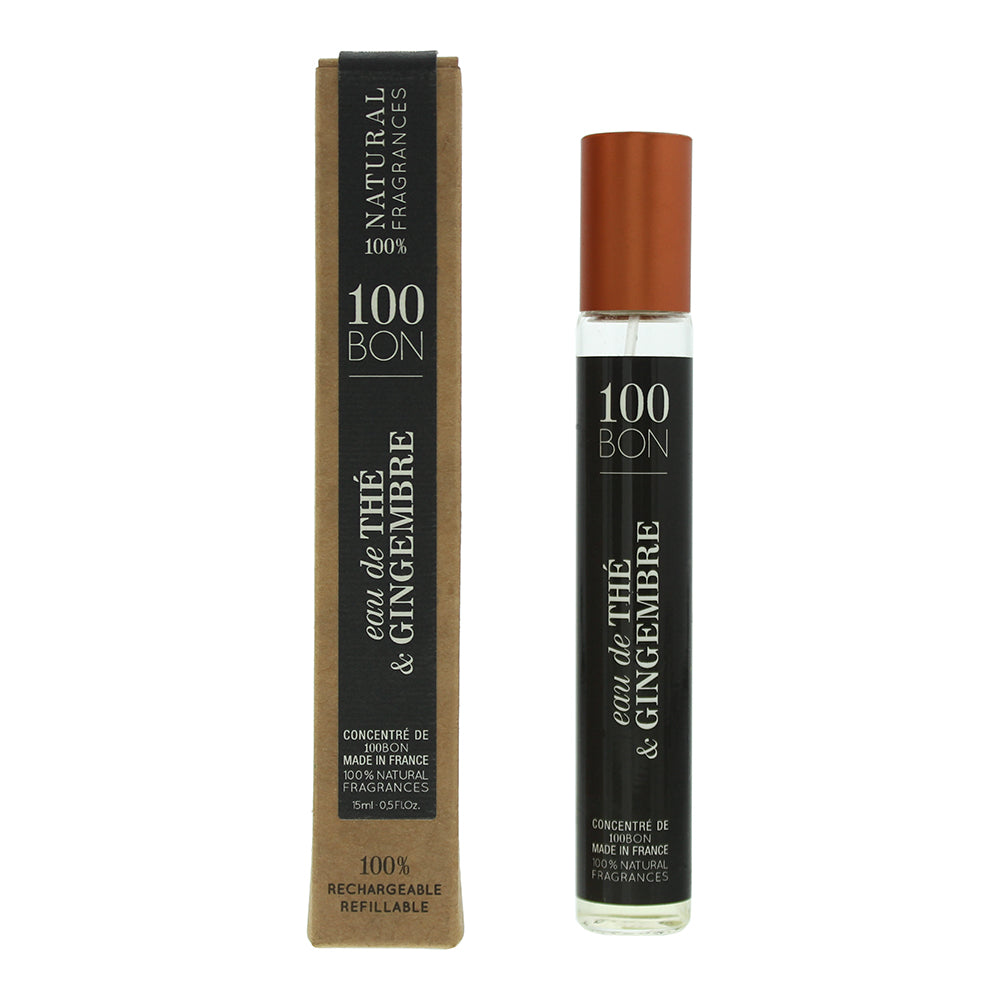 100 Bon Eau de The & Gingembre Refillable Eau de Parfum 15ml  | TJ Hughes