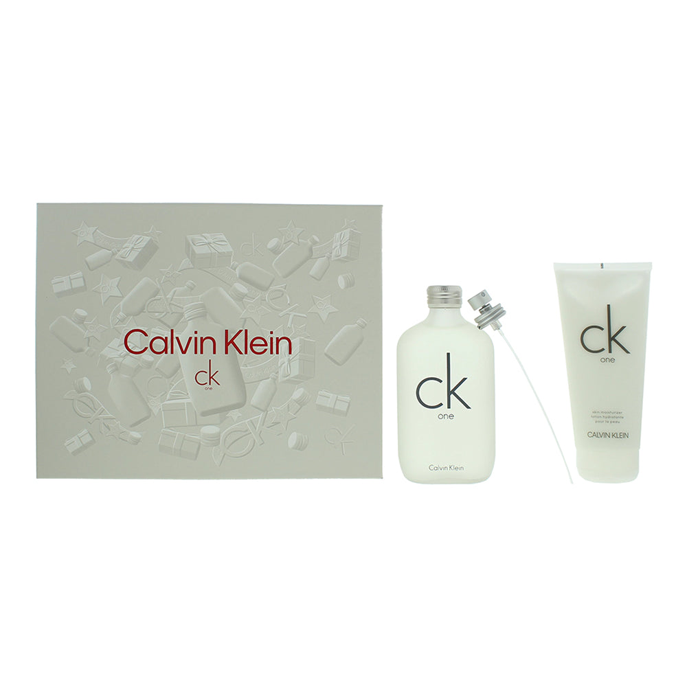 Calvin Klein Ck One 2 Piece Gift Set: Eau de Toilette 200ml - Body Lotion 200ml  | TJ Hughes