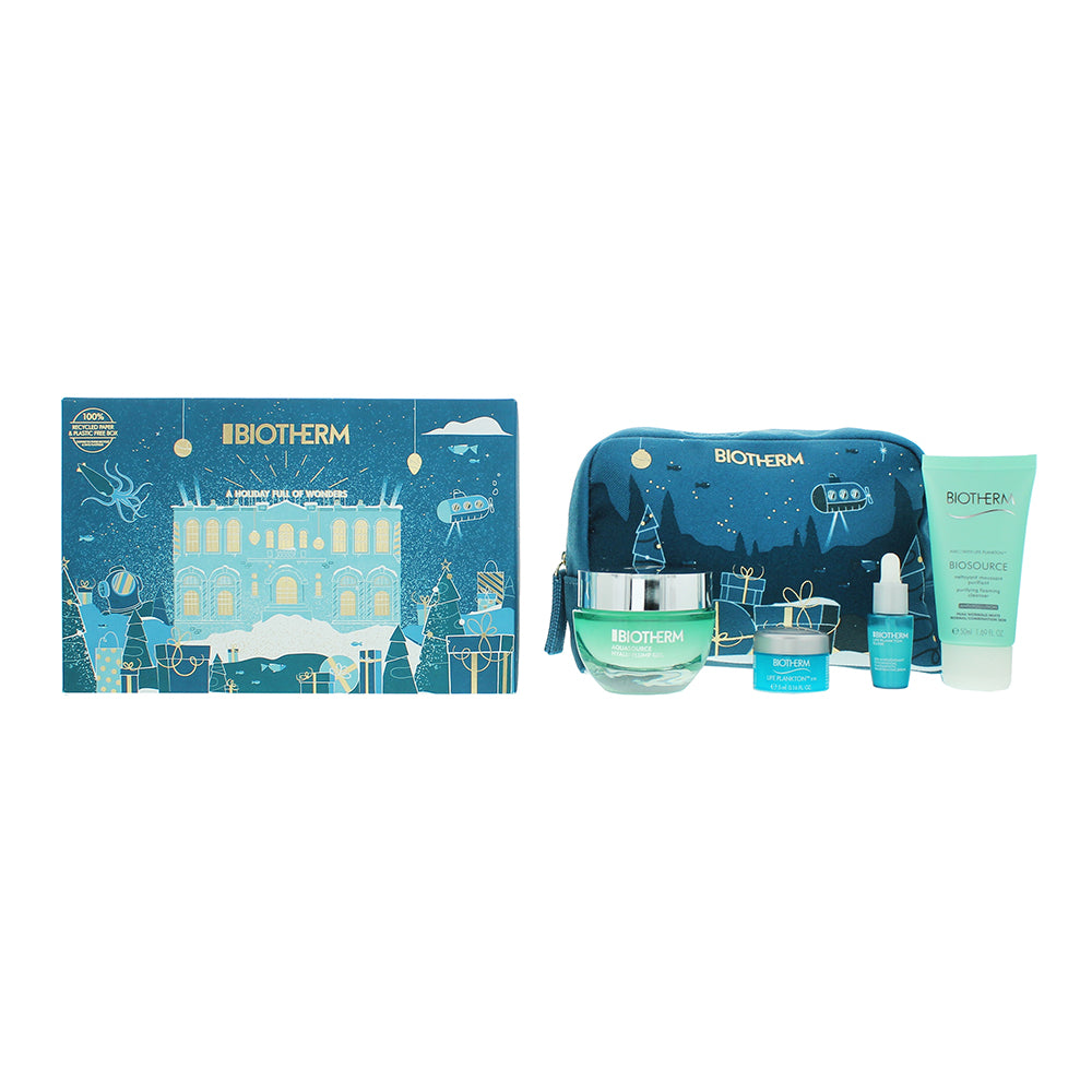 Biotherm Aquasource 4 Piece Gift Set: Hyalu Plump Gel 50ml - Plankton Elixir Ser  | TJ Hughes