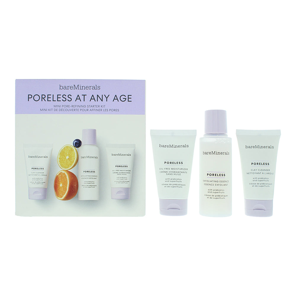 Bare Minerals Poreless At Any Age 3 Piece Gift Set: Clay Cleanser 30ml - Oil-Fre